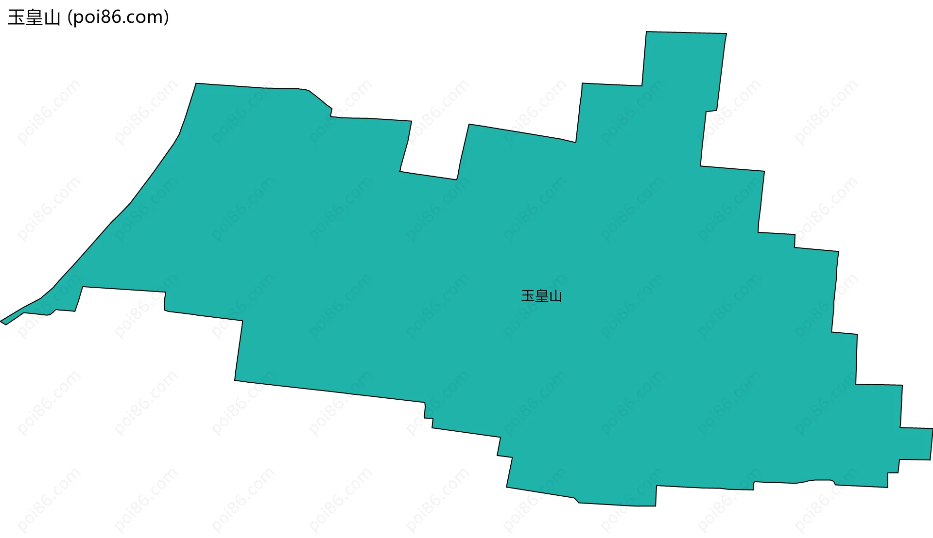 玉皇山边界地图