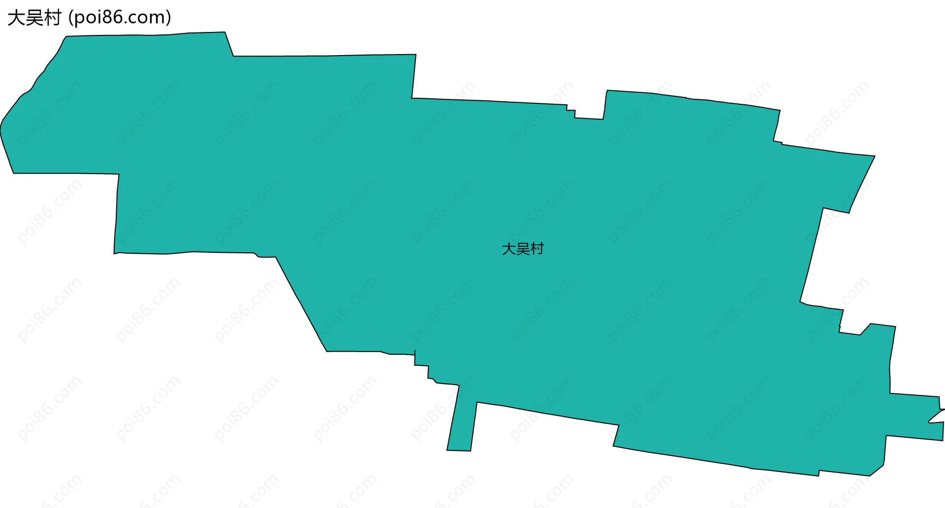 大吴村边界地图