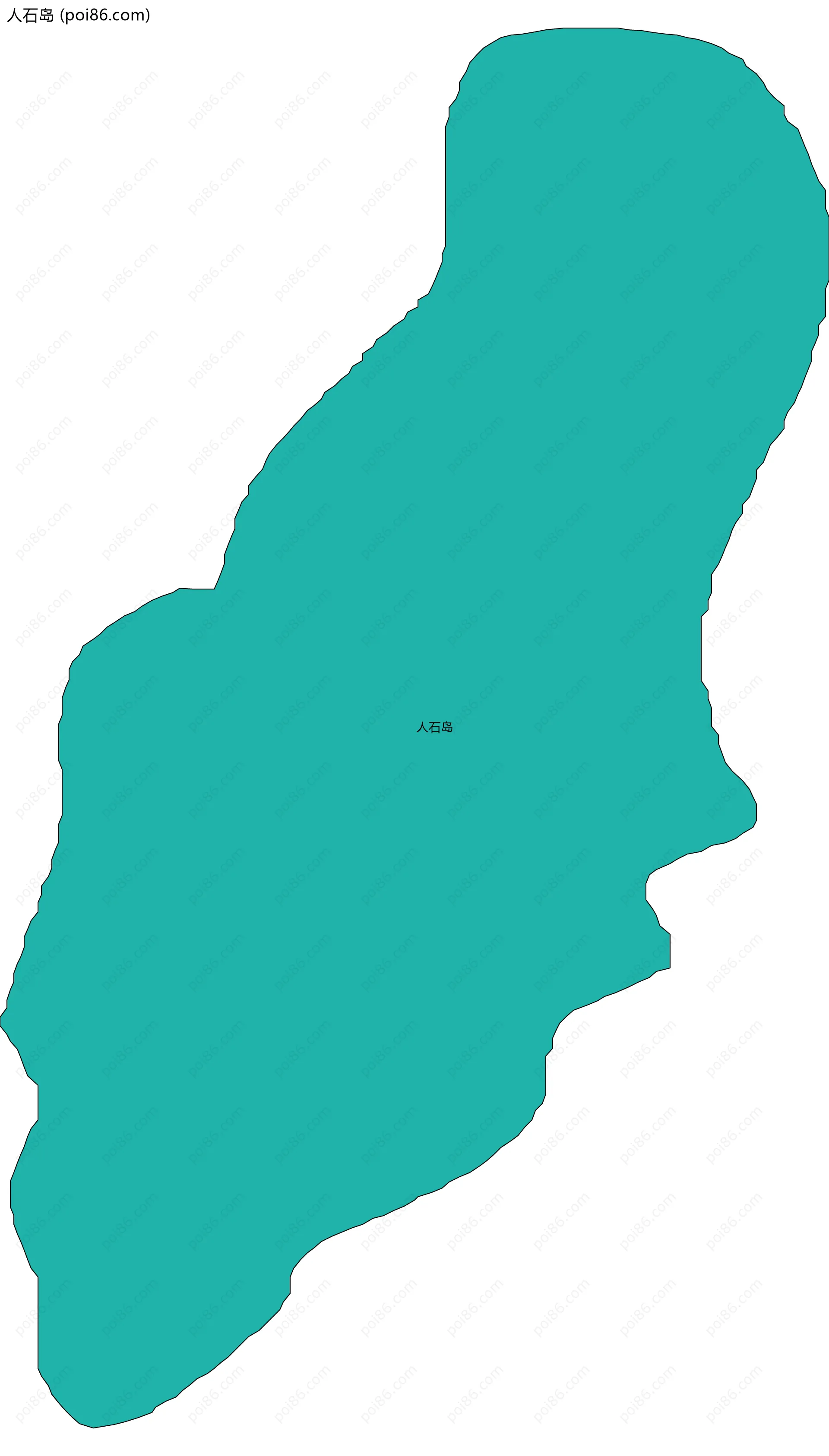 人石岛边界地图