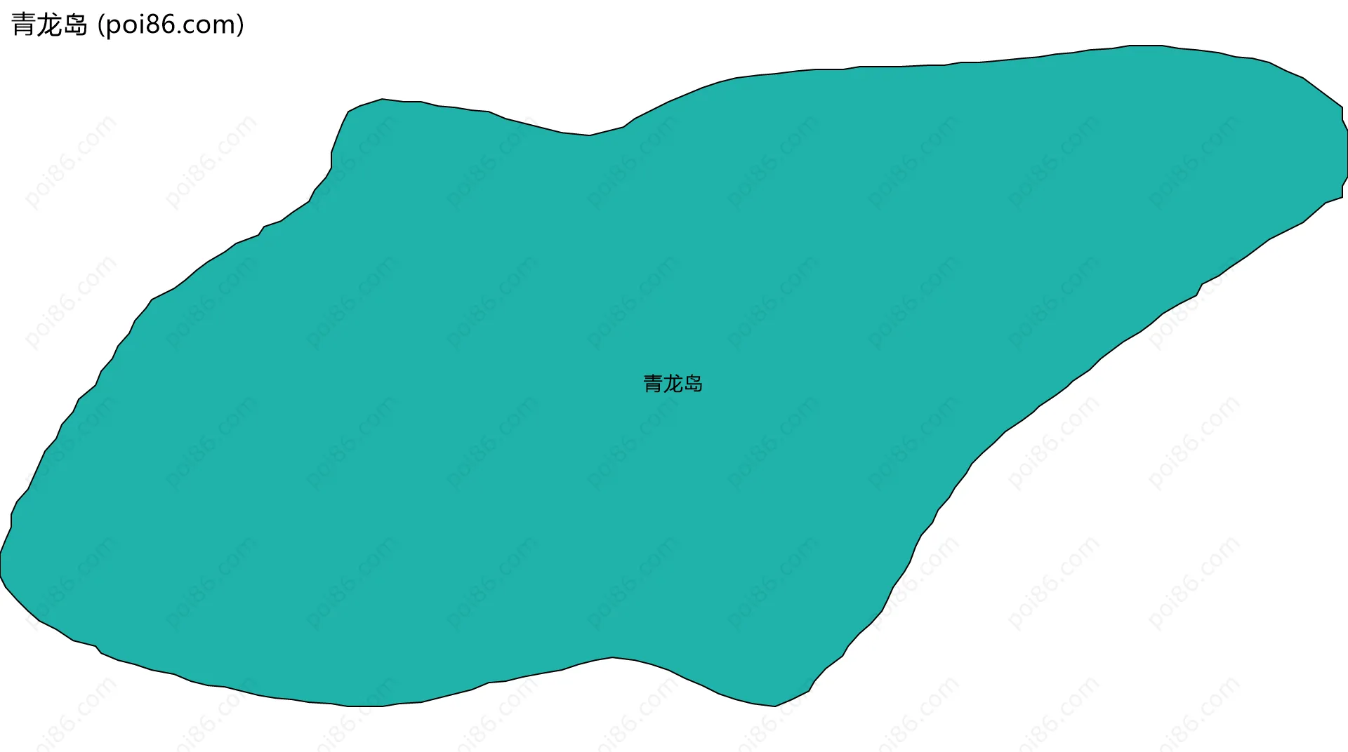 青龙岛边界地图