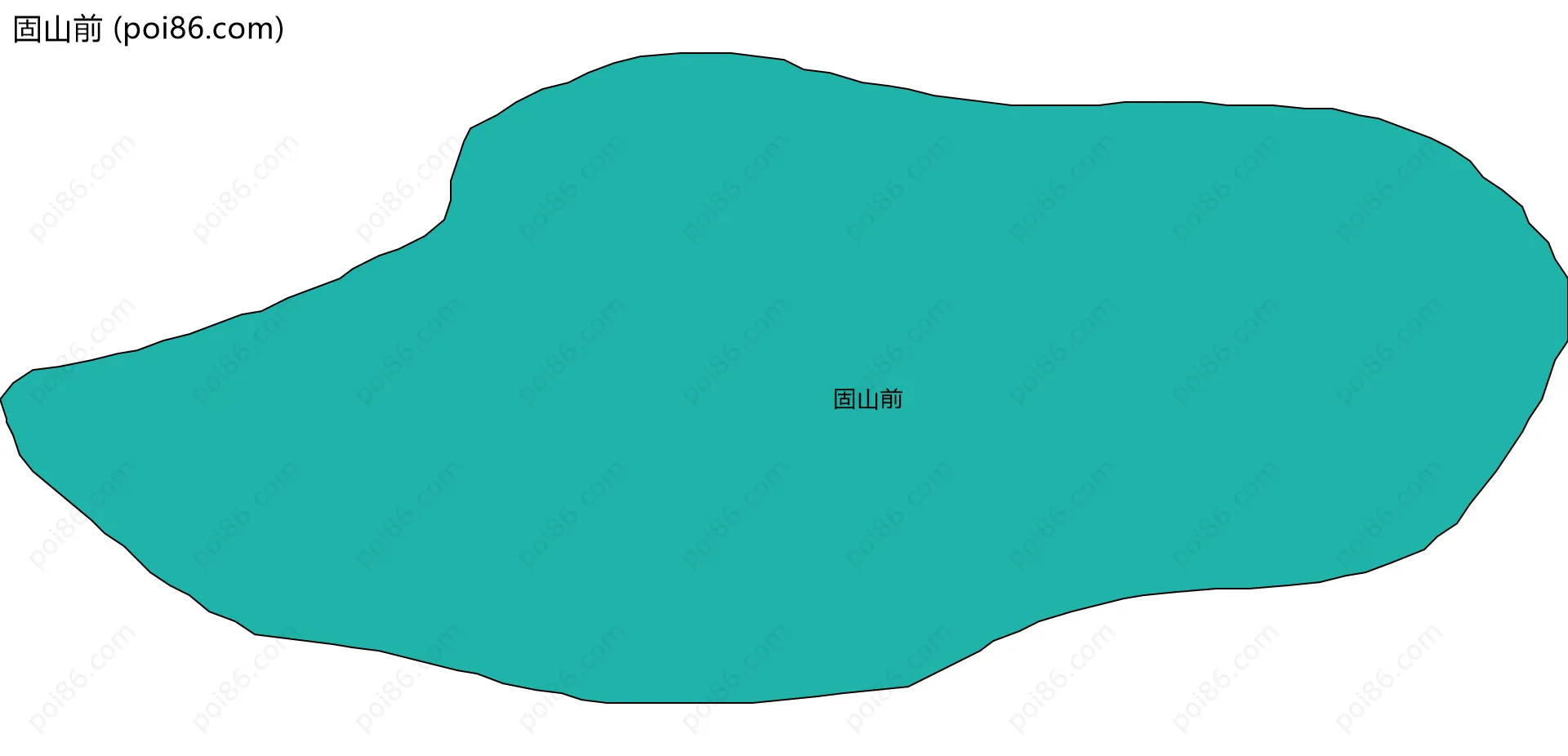 固山前边界地图