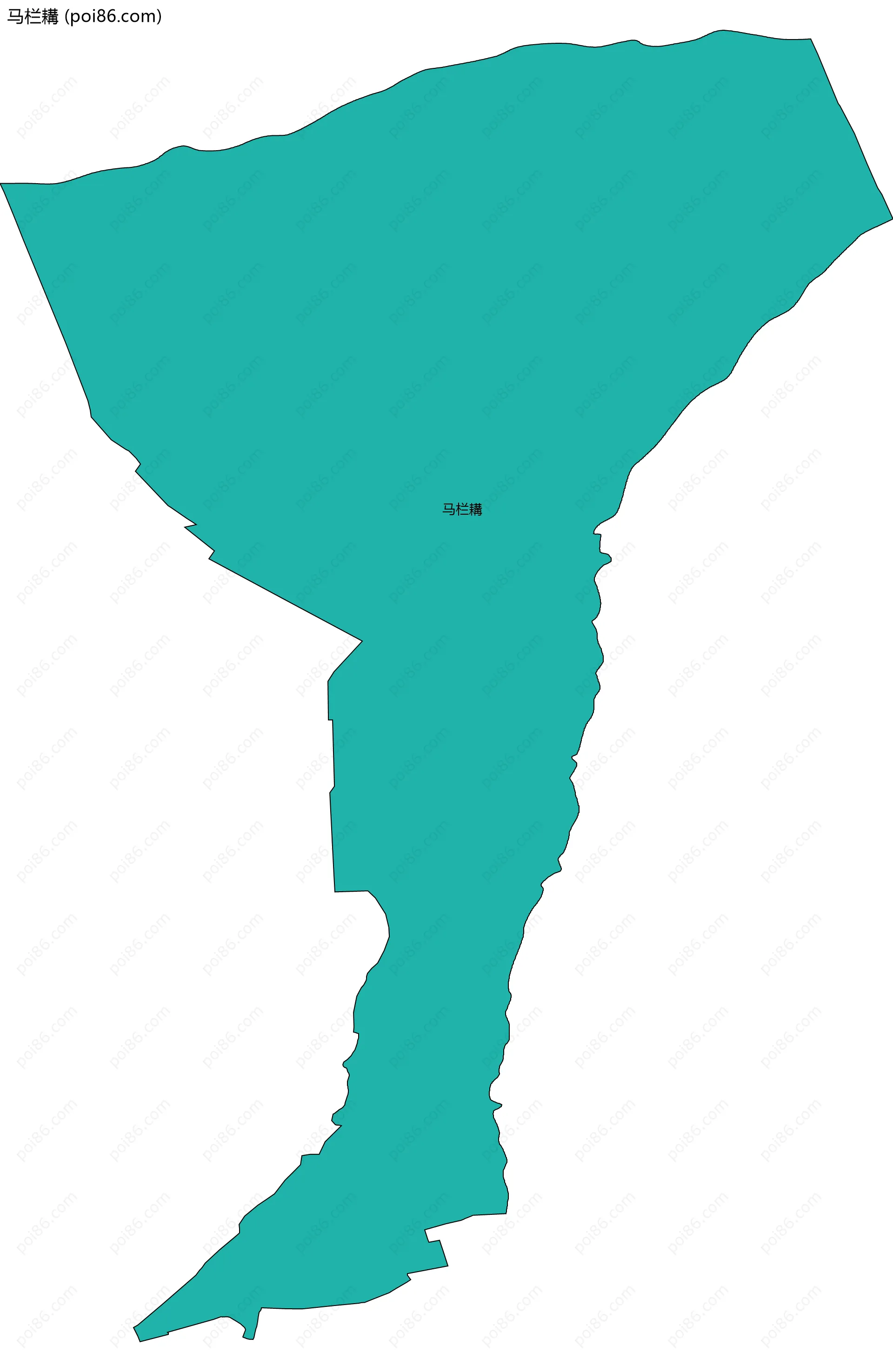 马栏耩边界地图