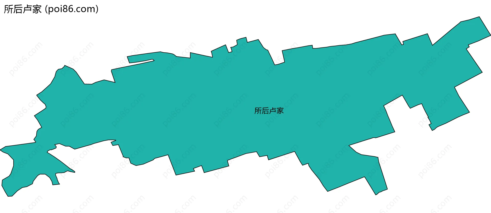 所后卢家边界地图