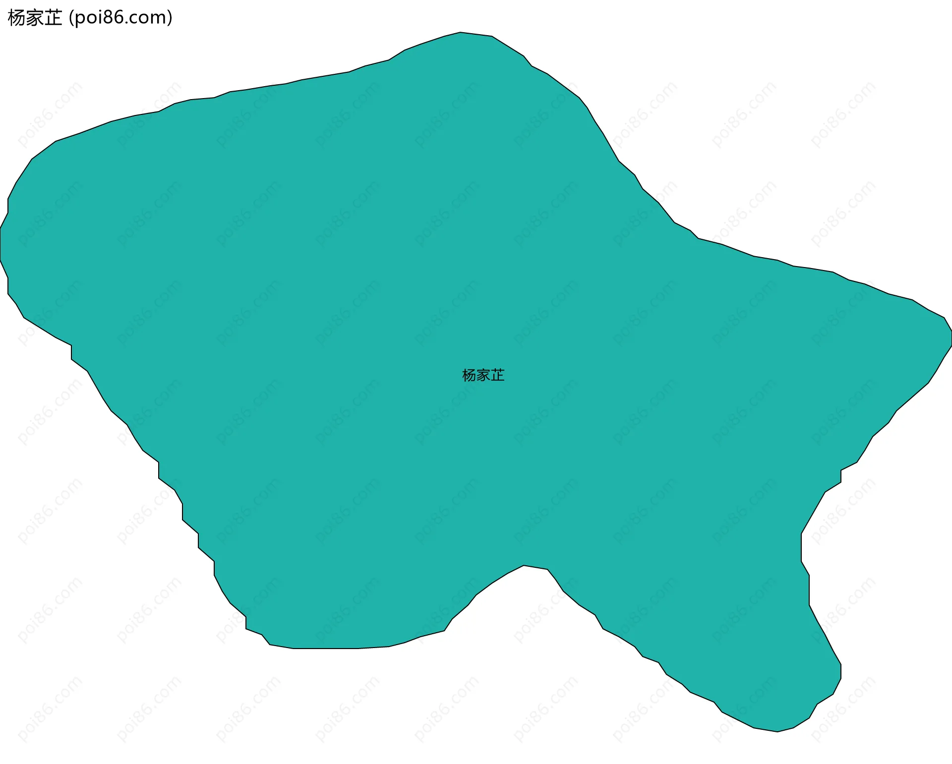 杨家芷边界地图