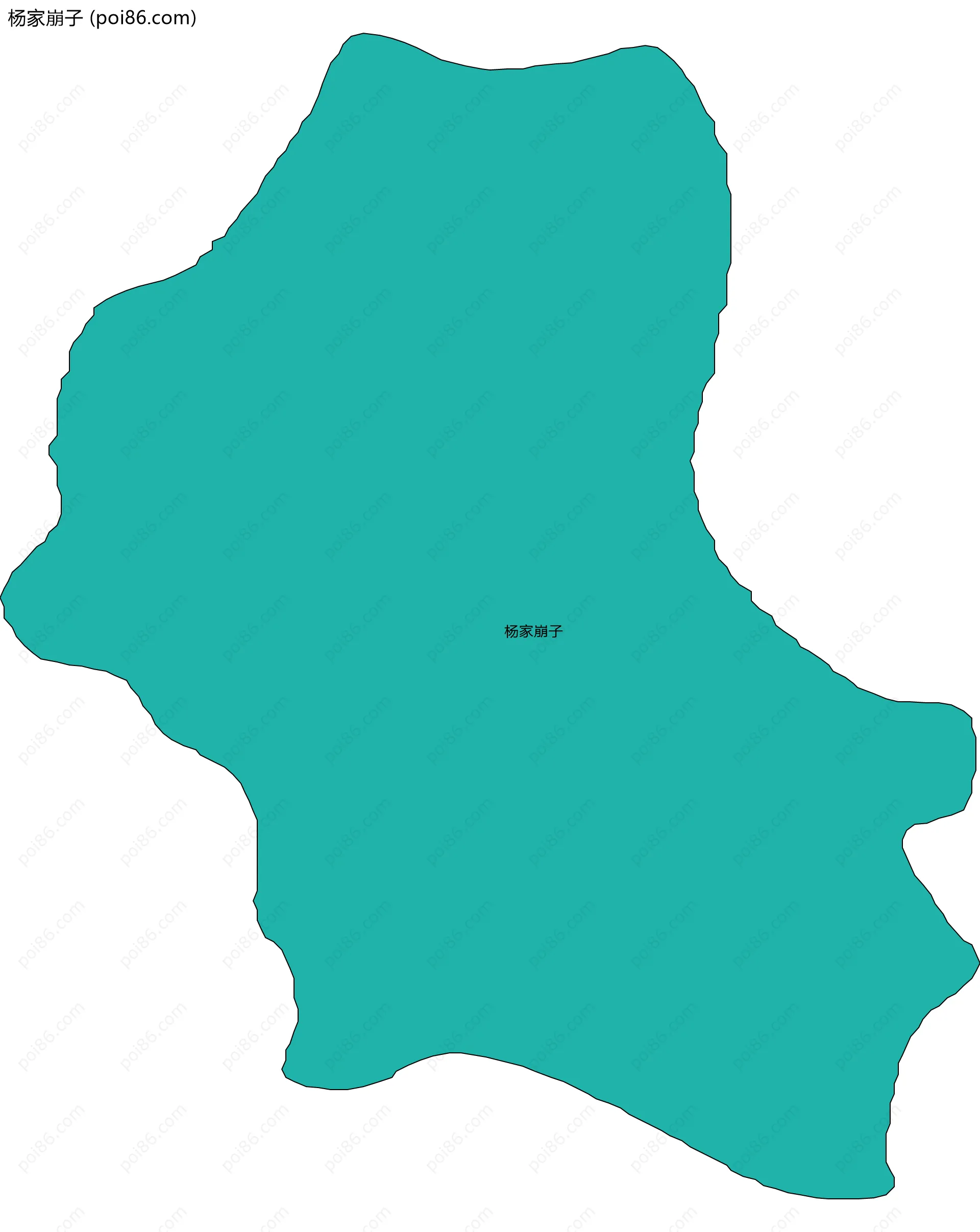 杨家崩子边界地图