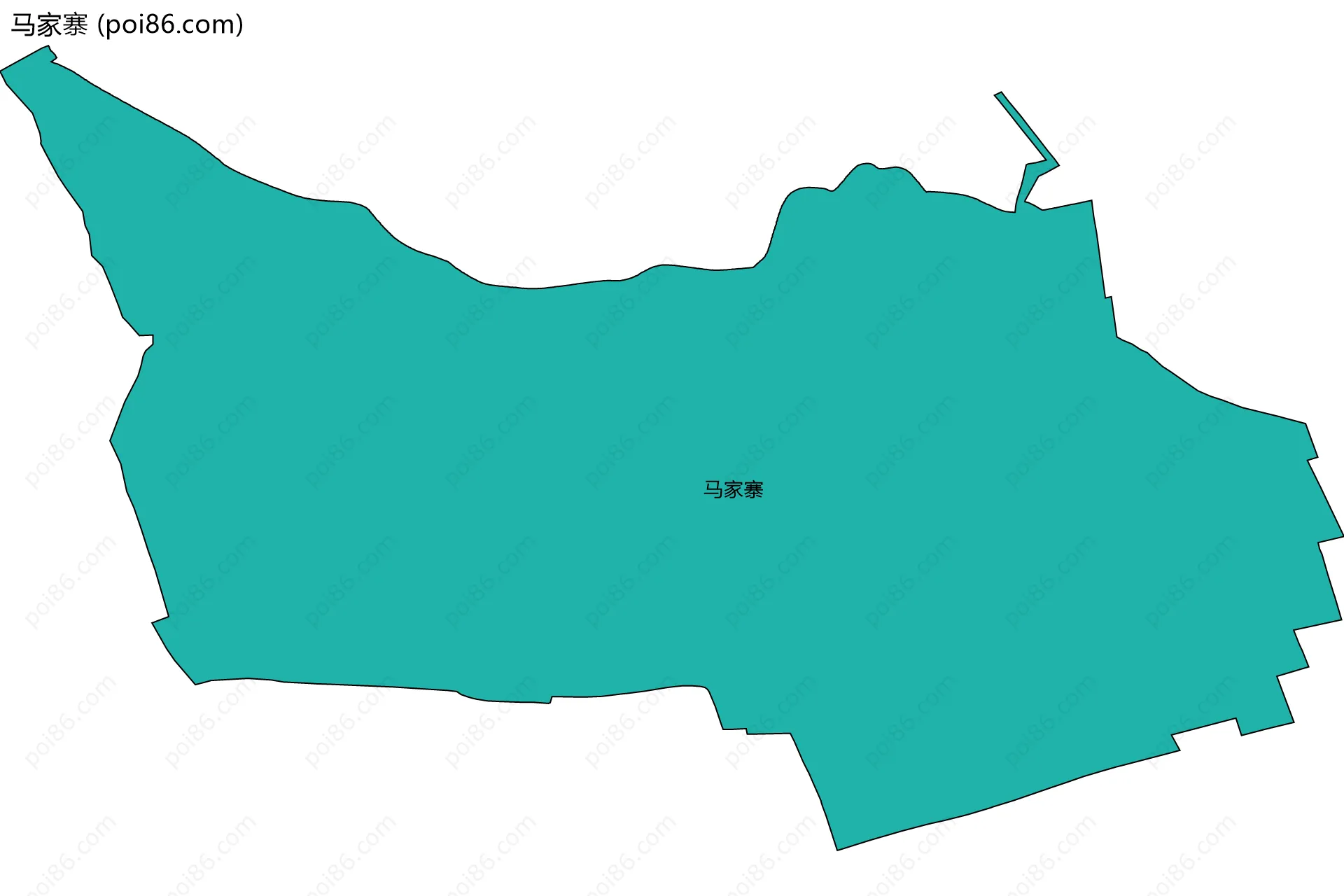 马家寨边界地图