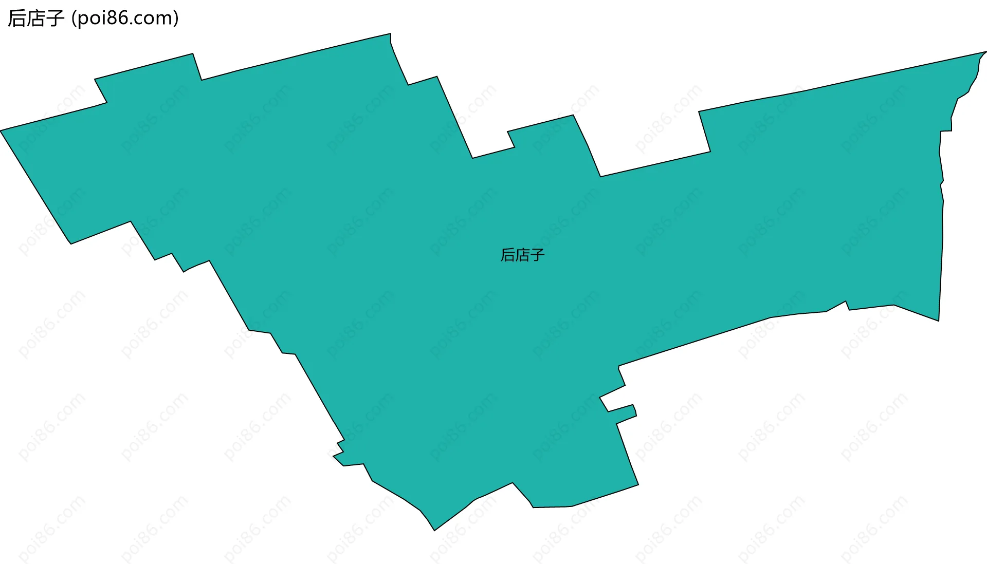 后店子边界地图