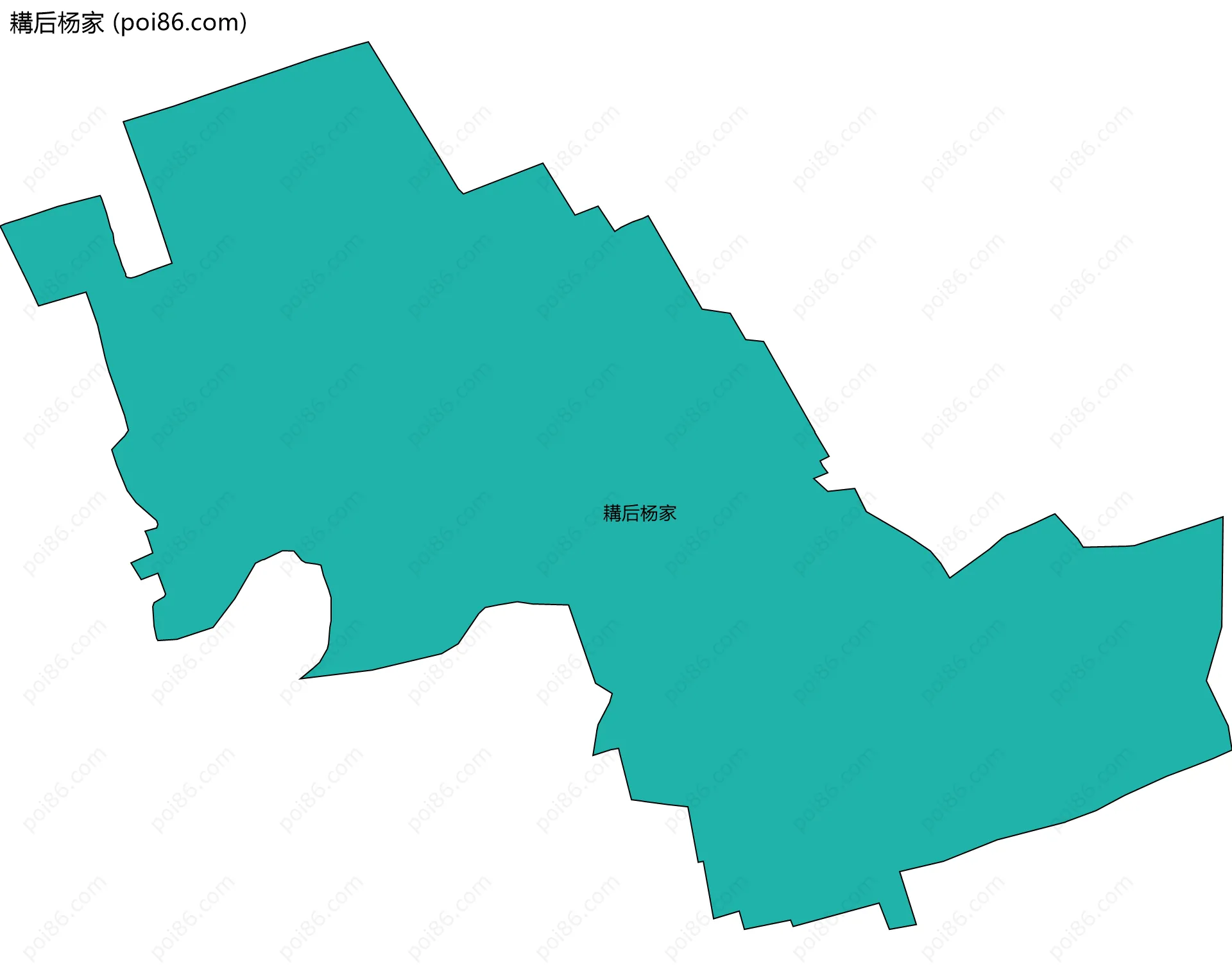 耩后杨家边界地图