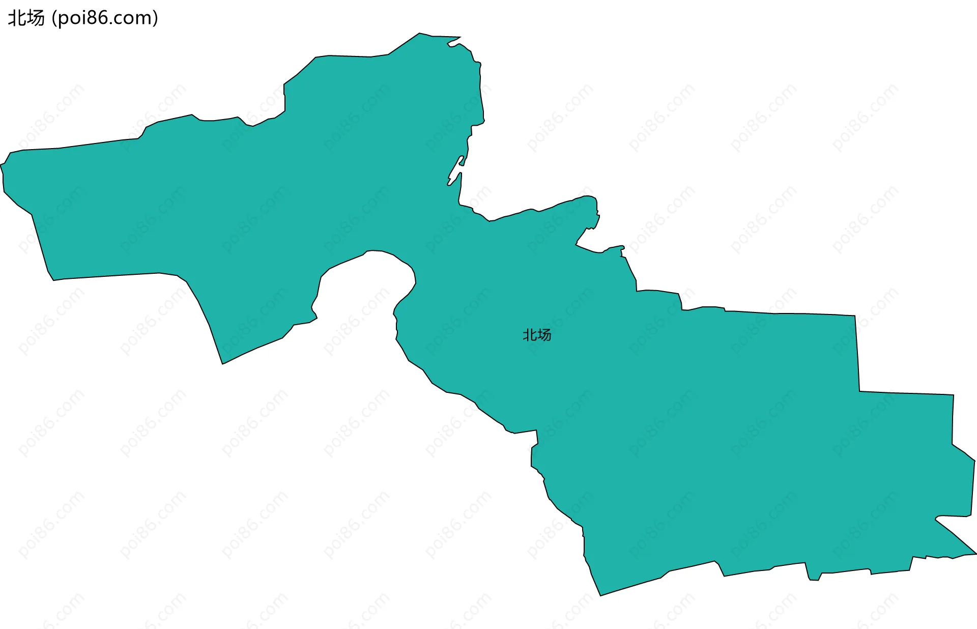 北场边界地图