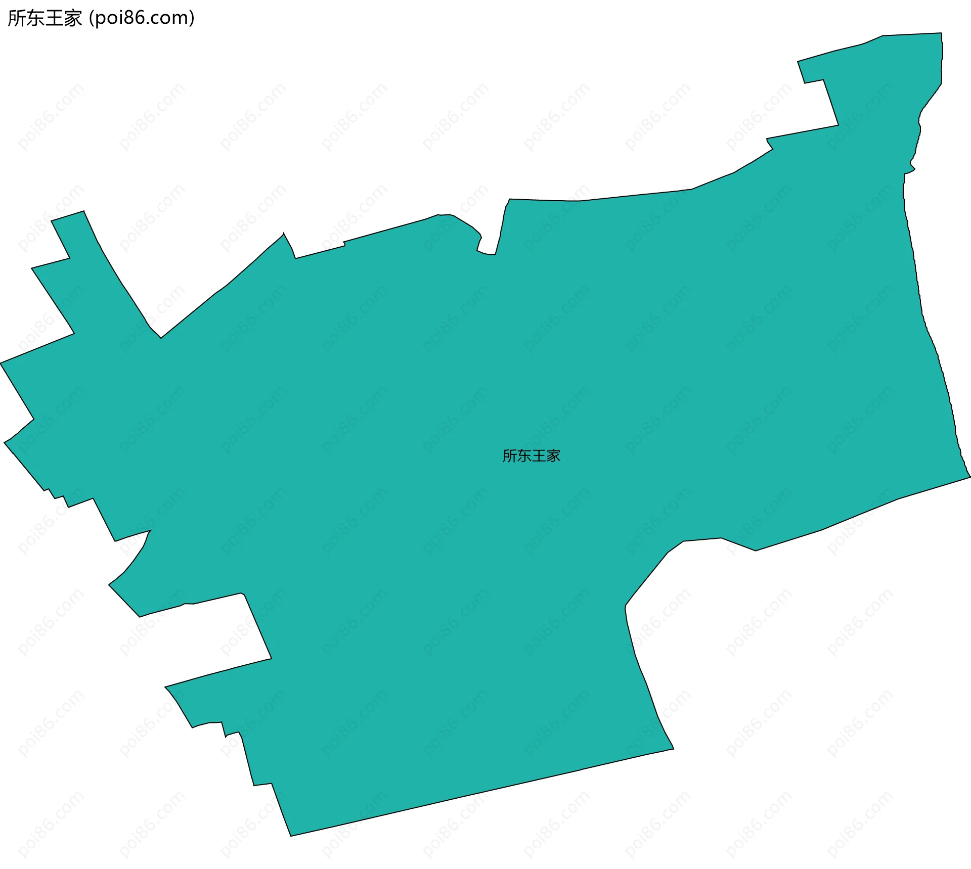 所东王家边界地图
