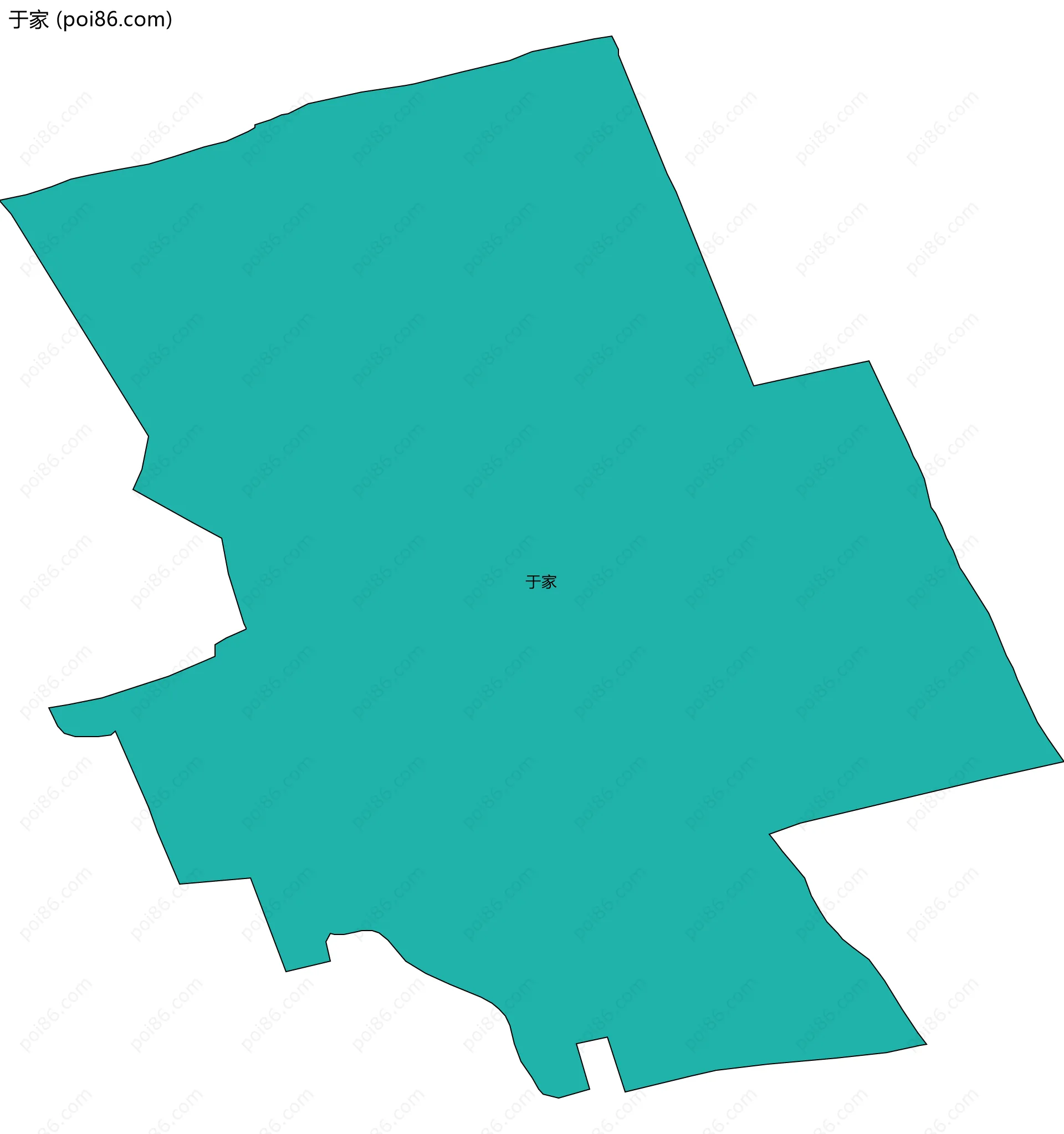 于家边界地图