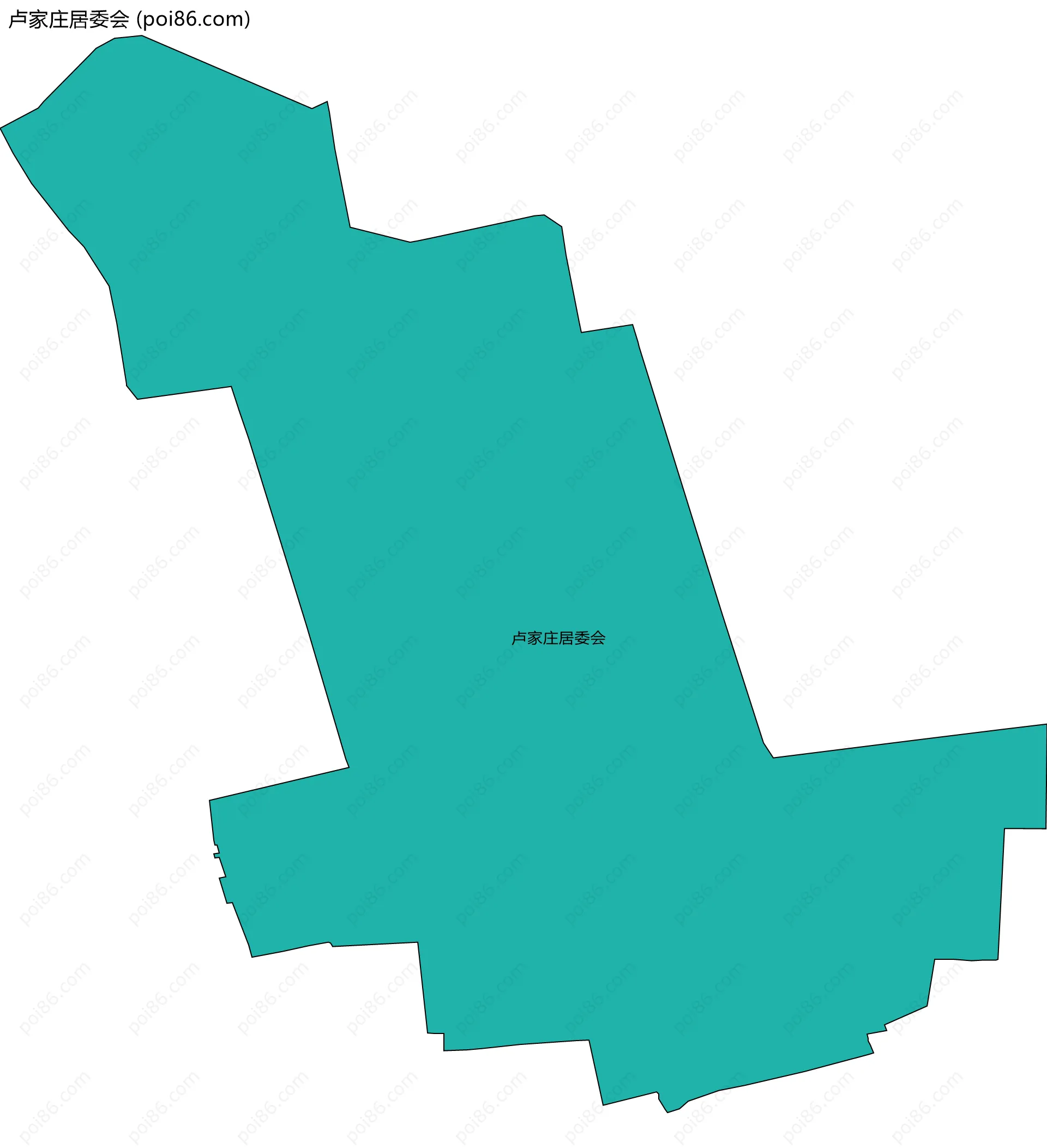 卢家庄居委会边界地图