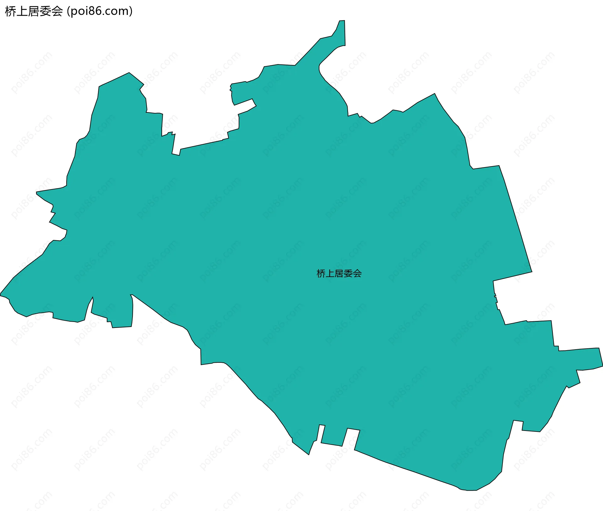 桥上居委会边界地图