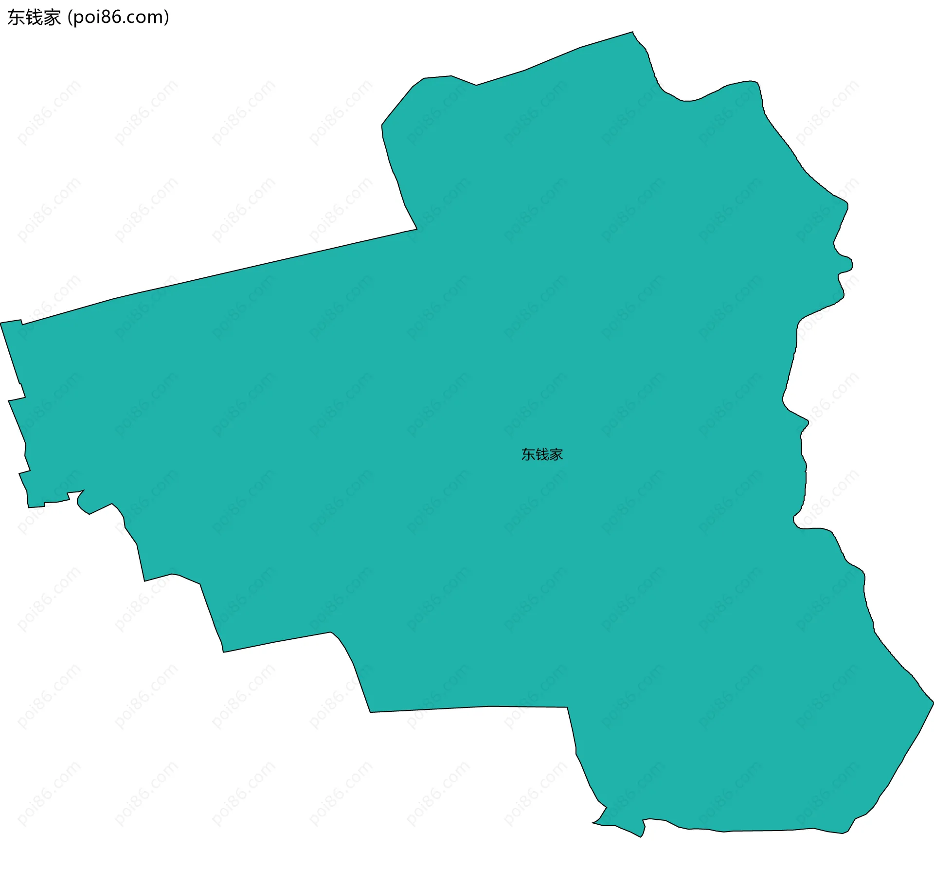 东钱家边界地图