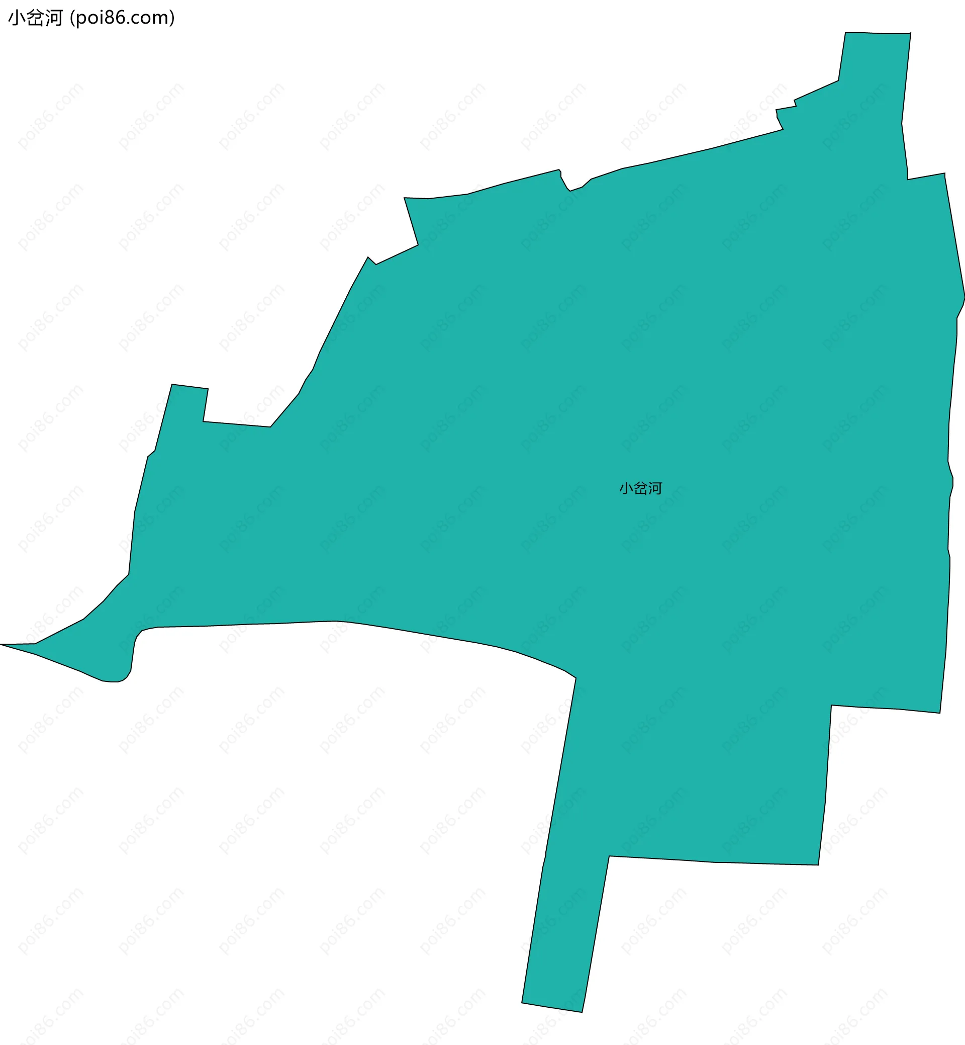 小岔河边界地图