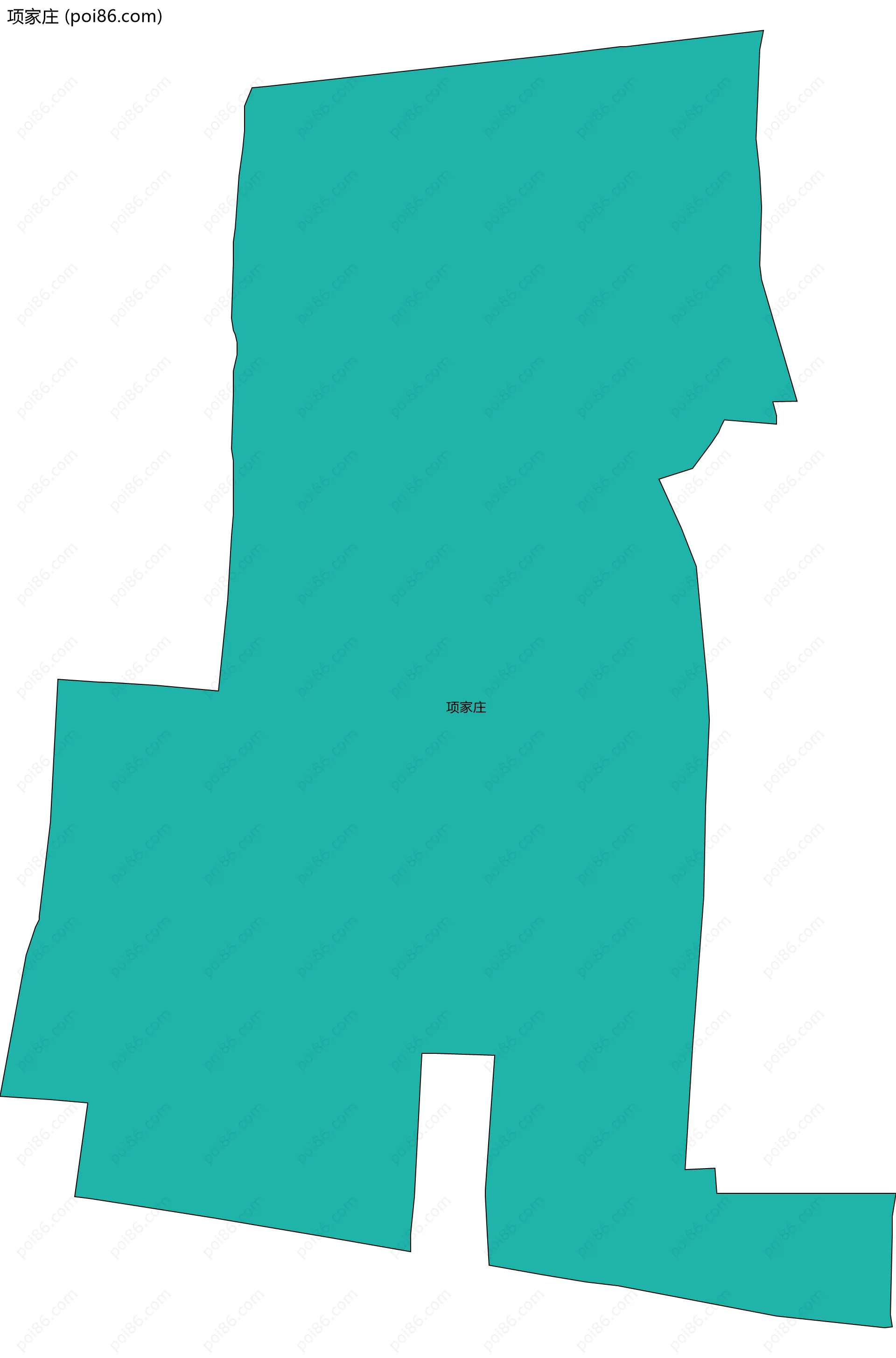 项家庄边界地图