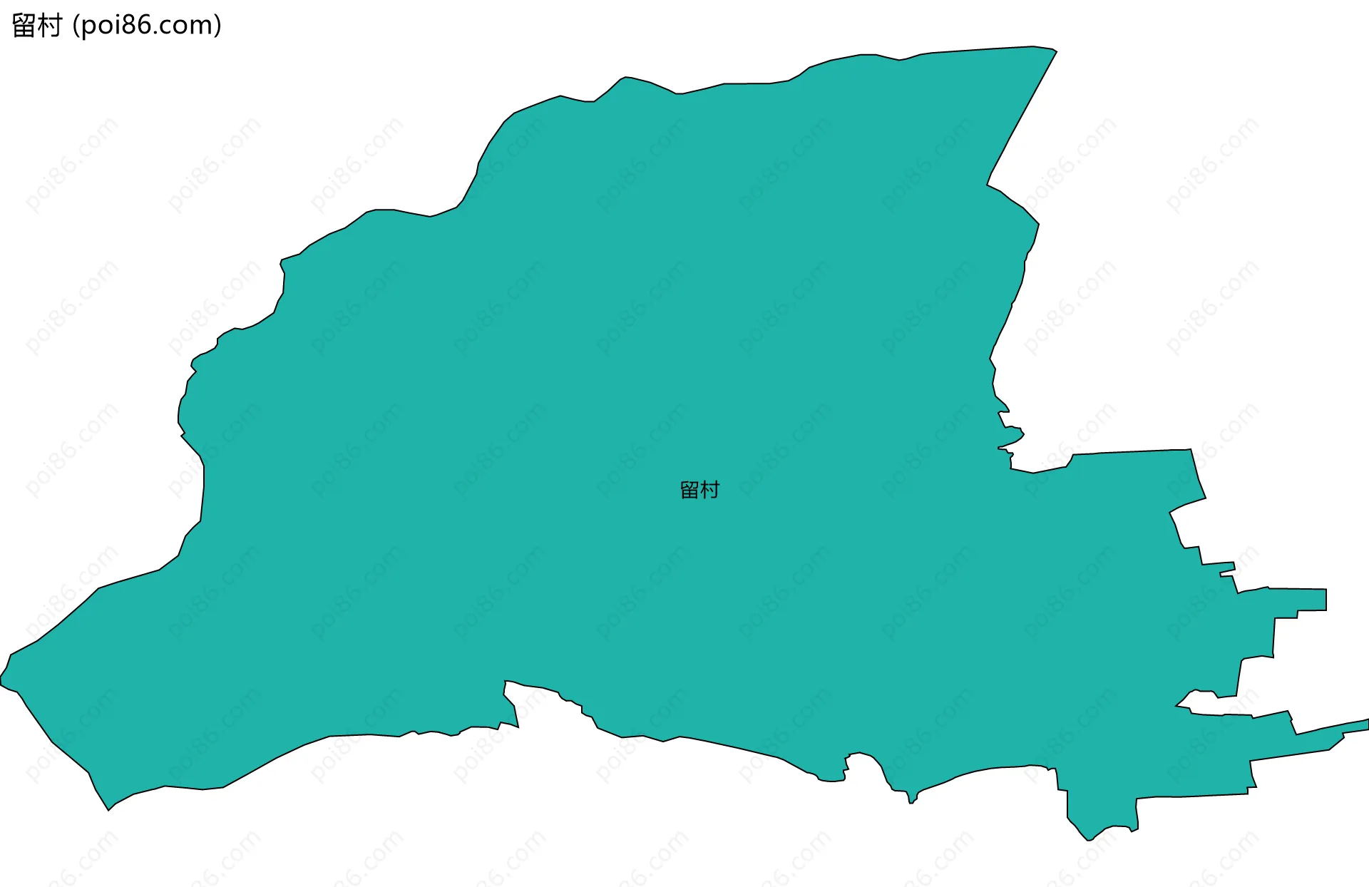 留村边界地图