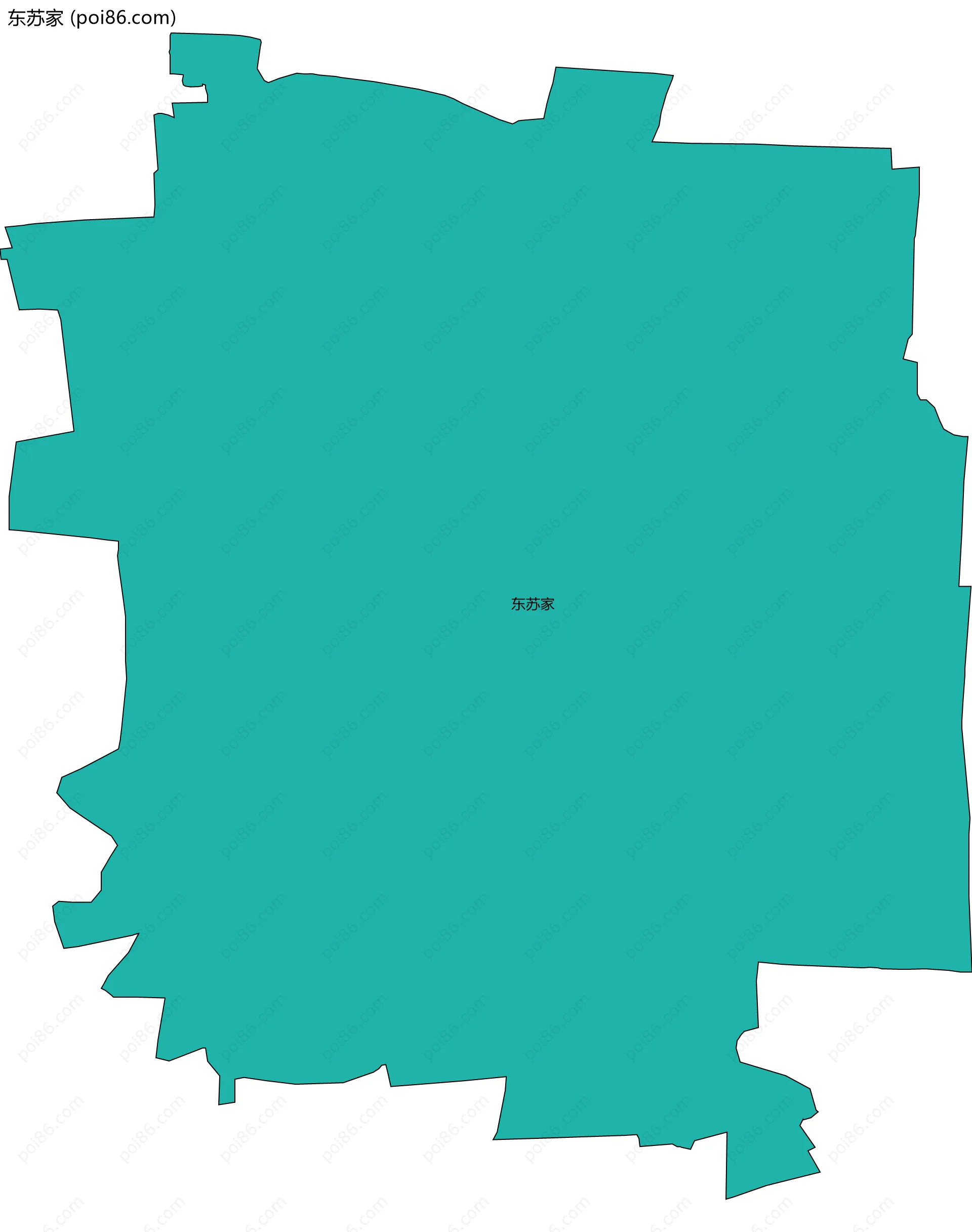 东苏家边界地图