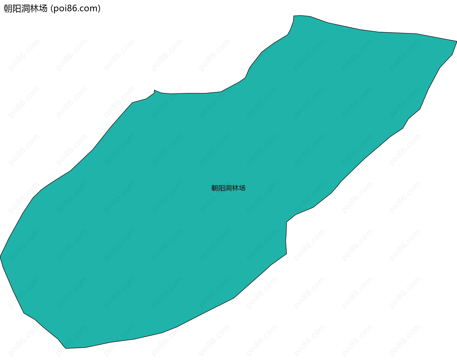 朝阳洞林场边界地图