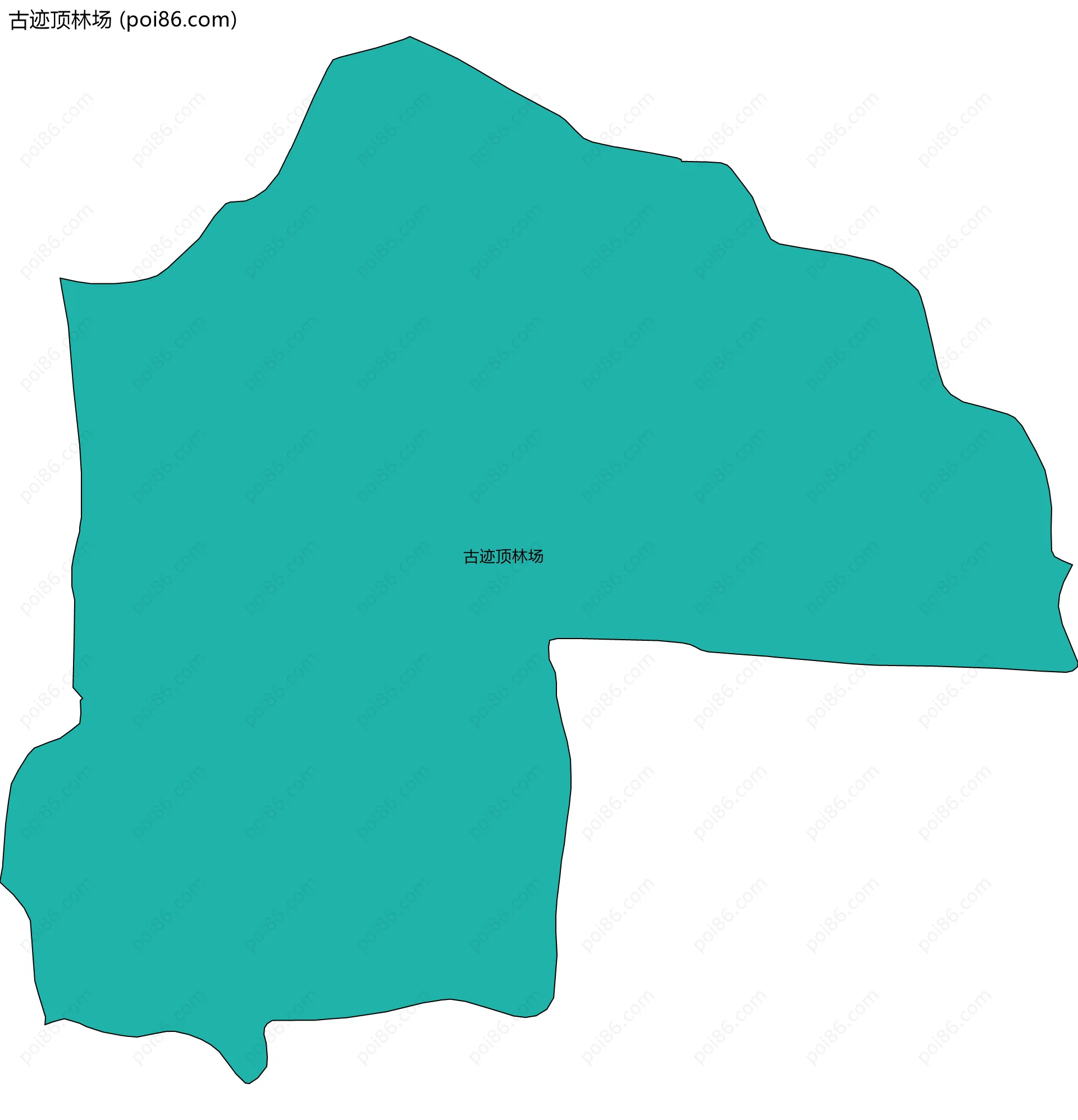 古迹顶林场边界地图