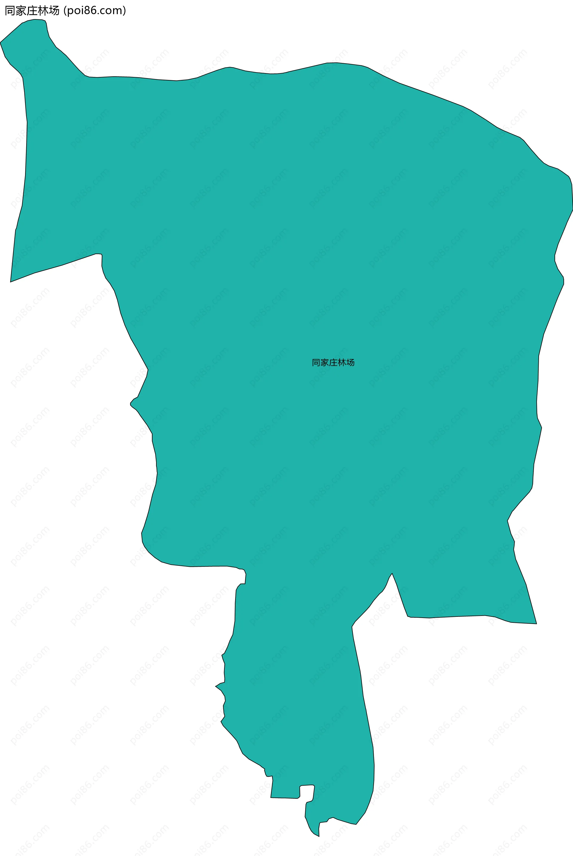 同家庄林场边界地图