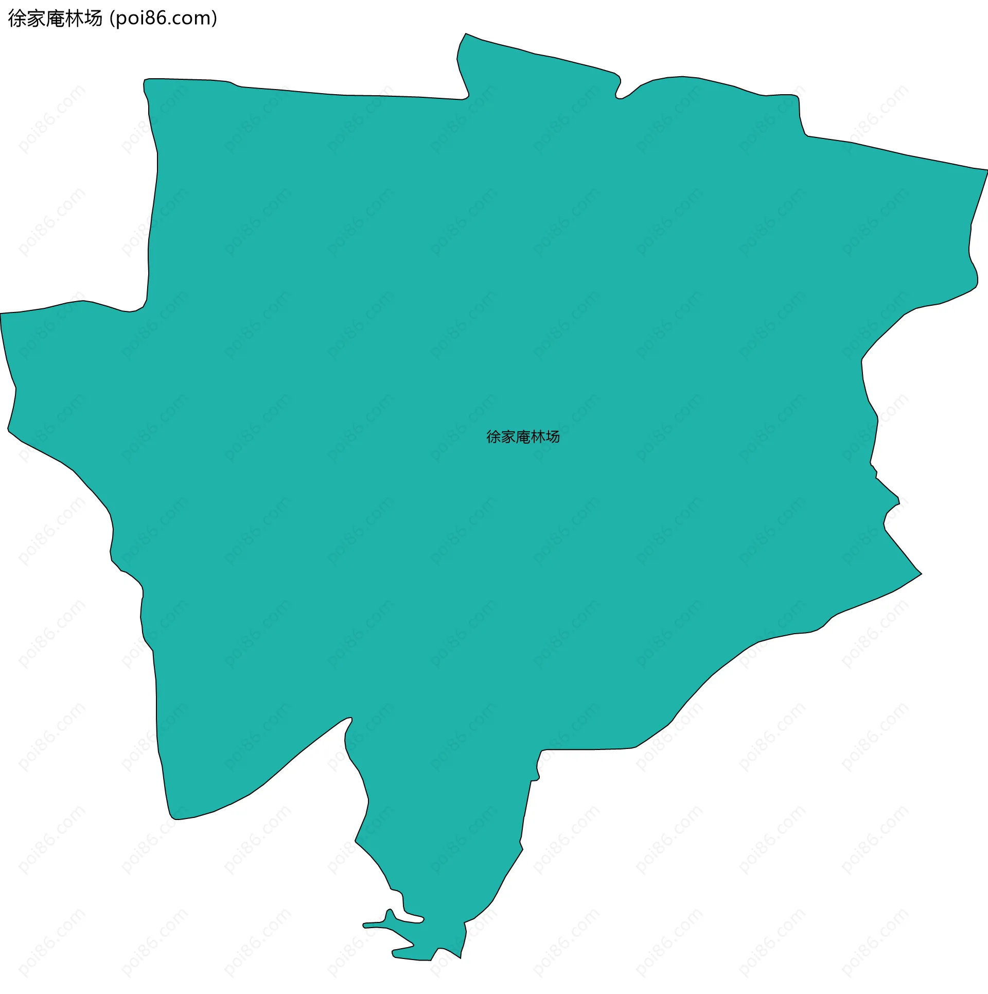 徐家庵林场边界地图