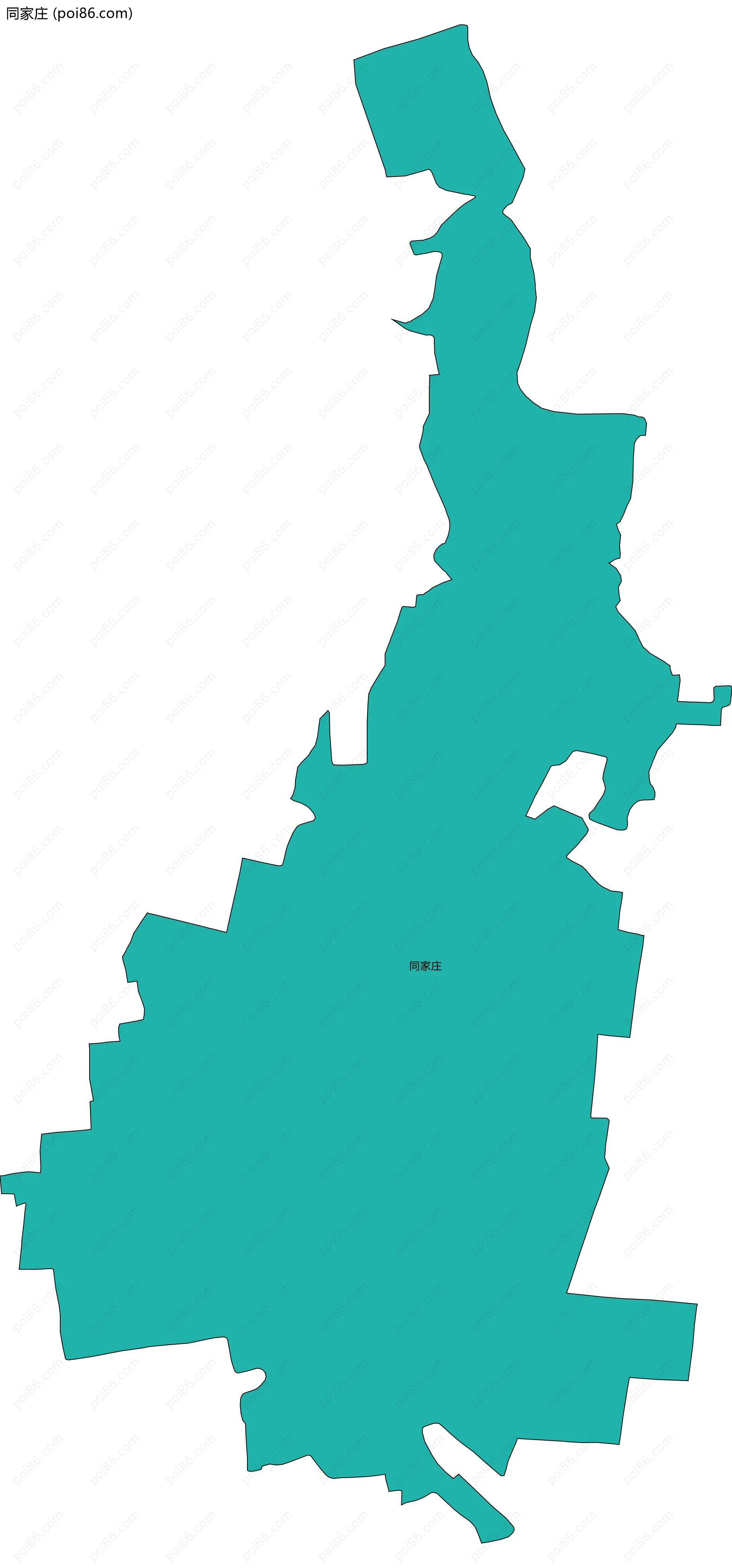 同家庄边界地图