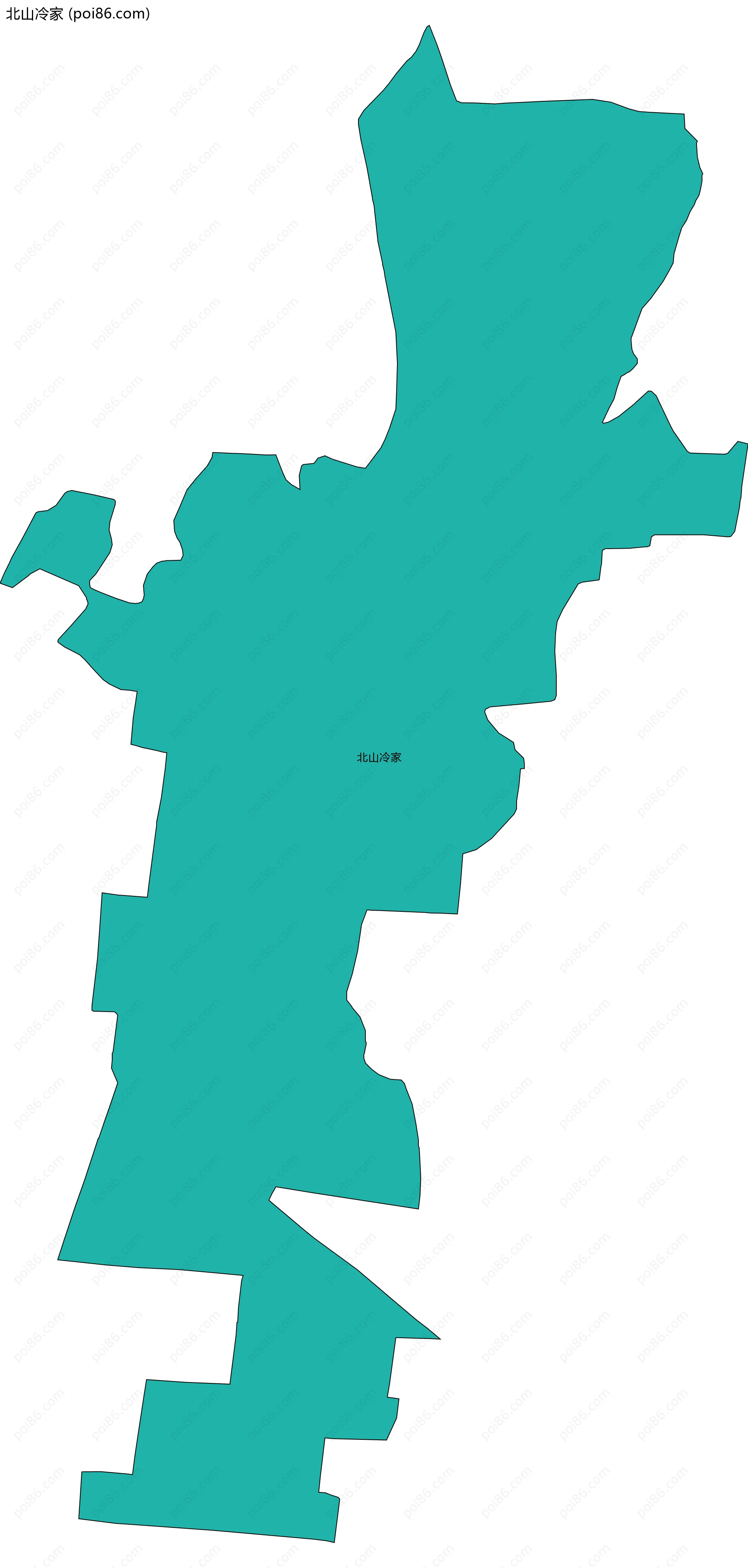 北山冷家边界地图