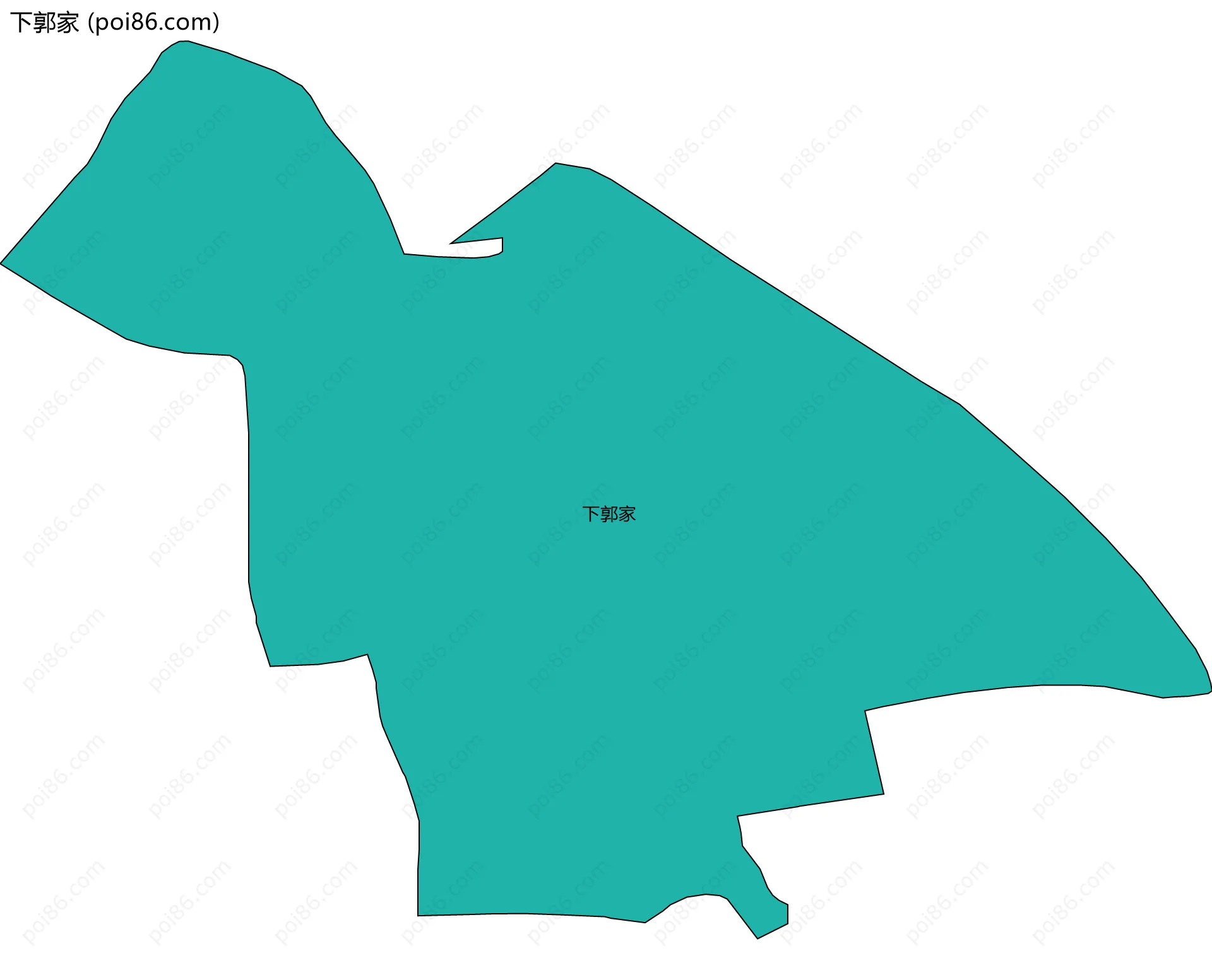 下郭家边界地图