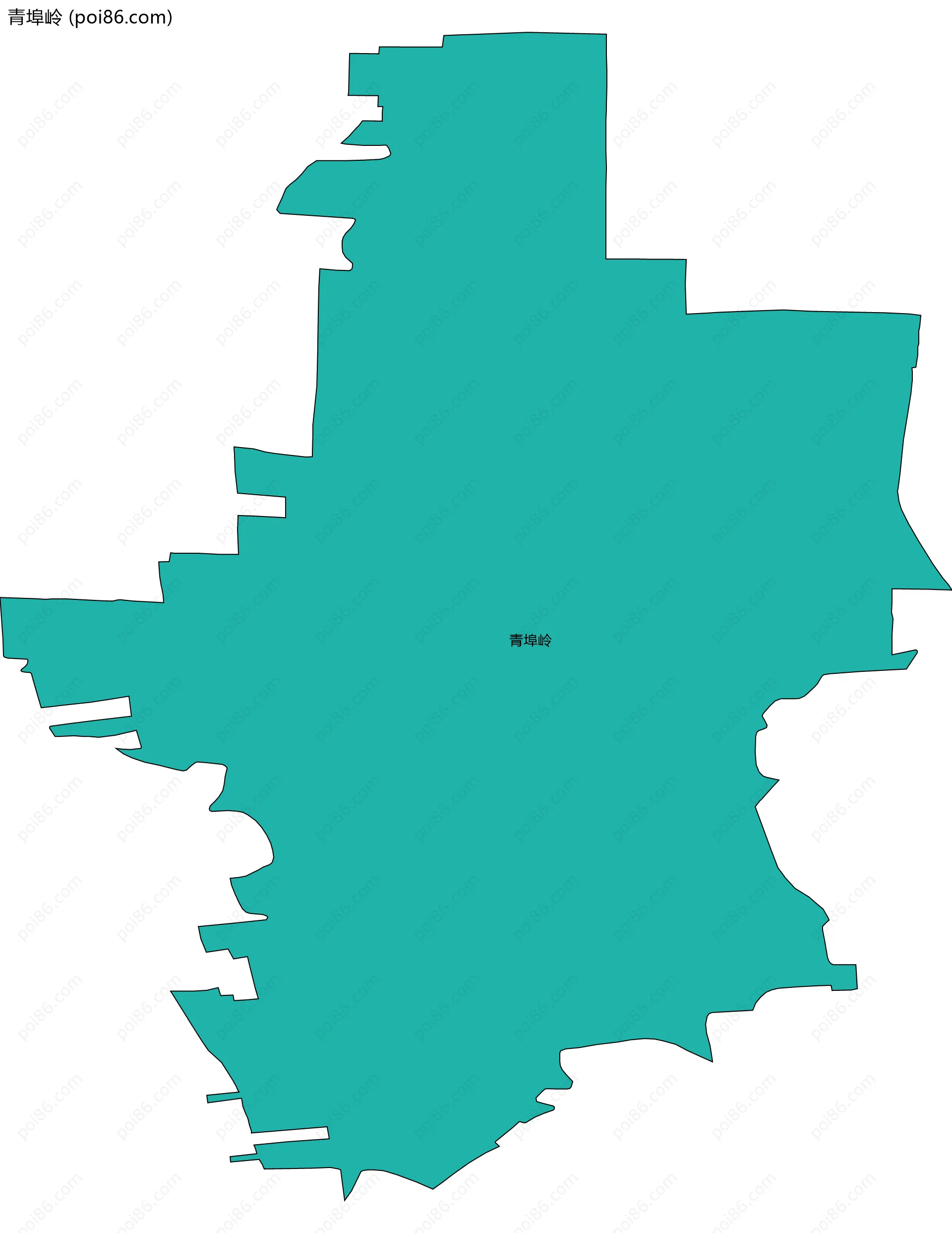 青埠岭边界地图