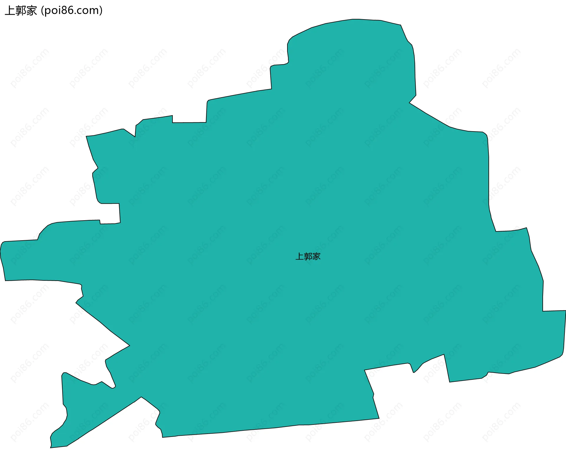 上郭家边界地图