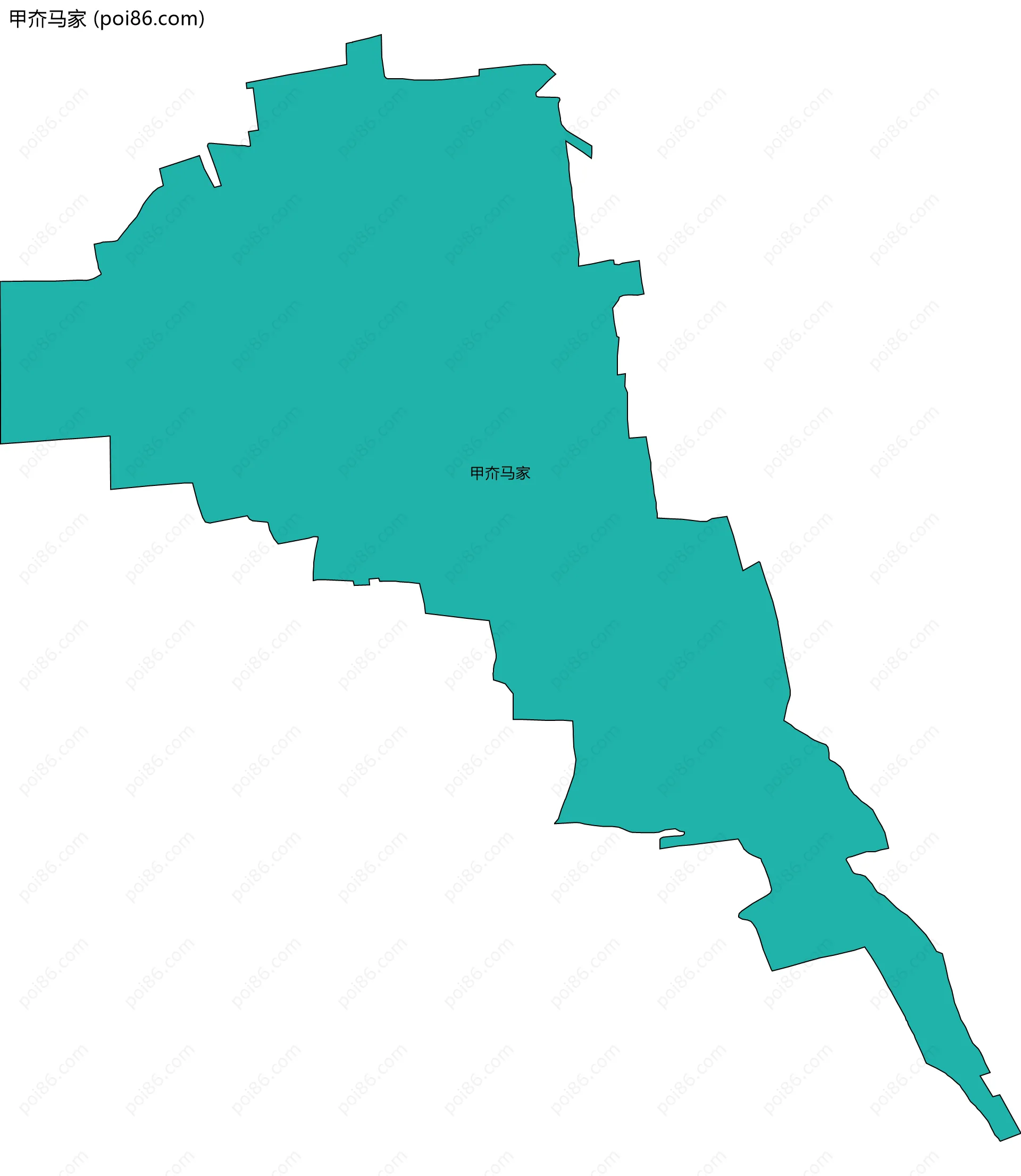 甲夼马家边界地图