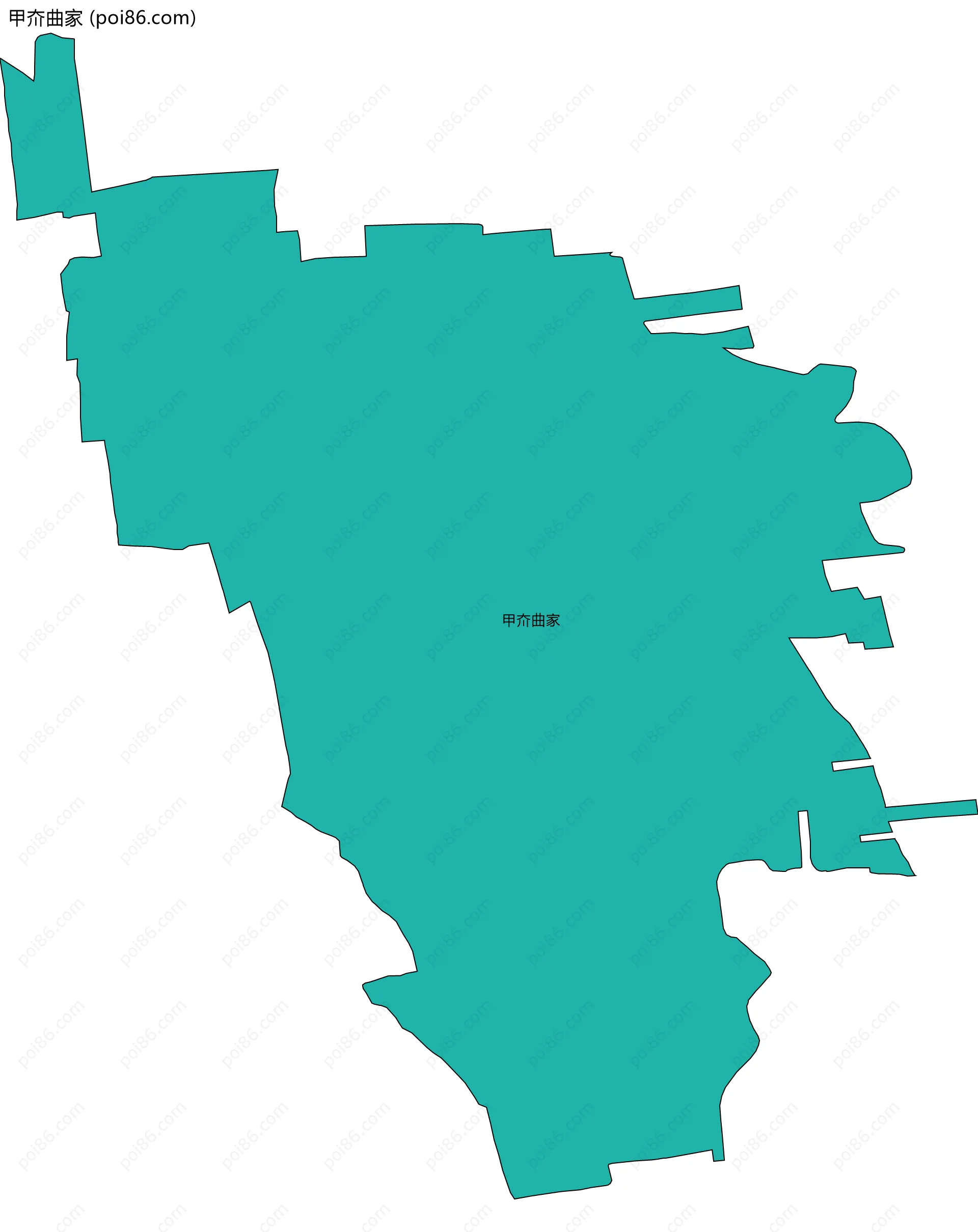 甲夼曲家边界地图