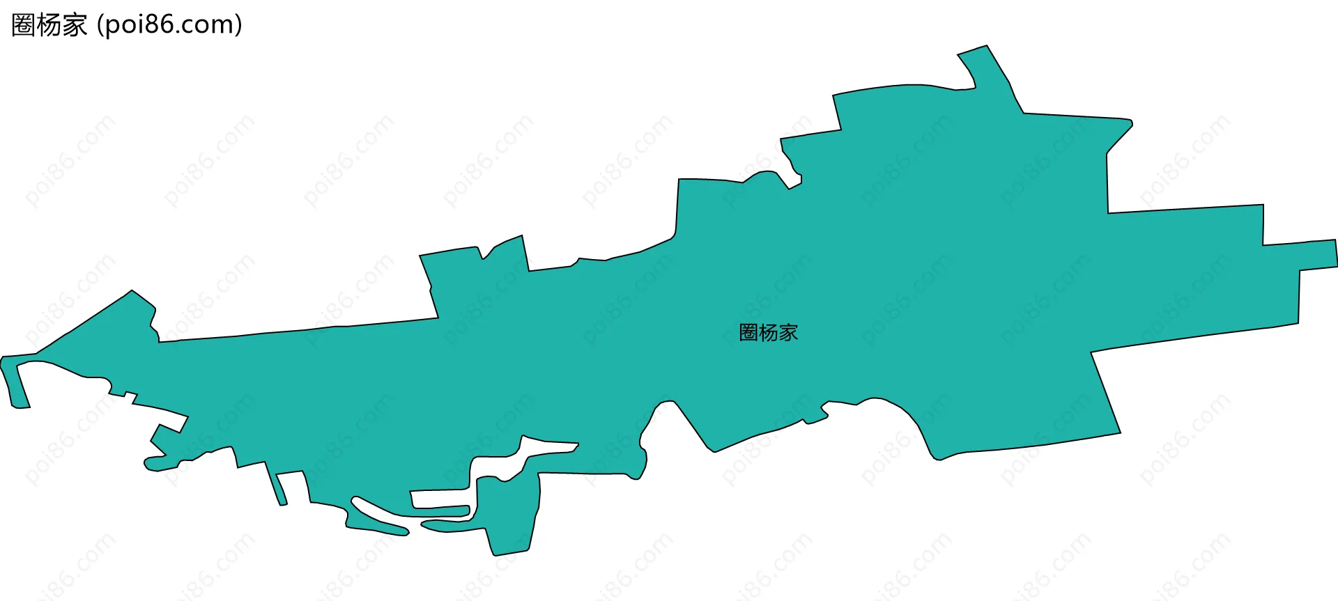 圈杨家边界地图