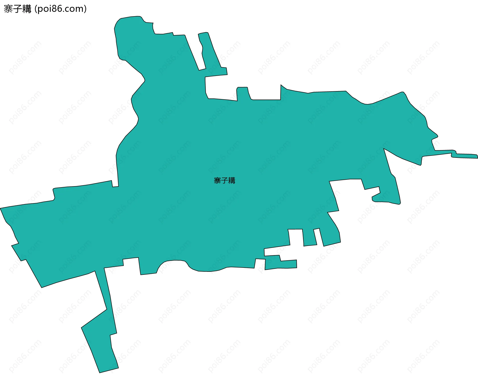 寨子耩边界地图