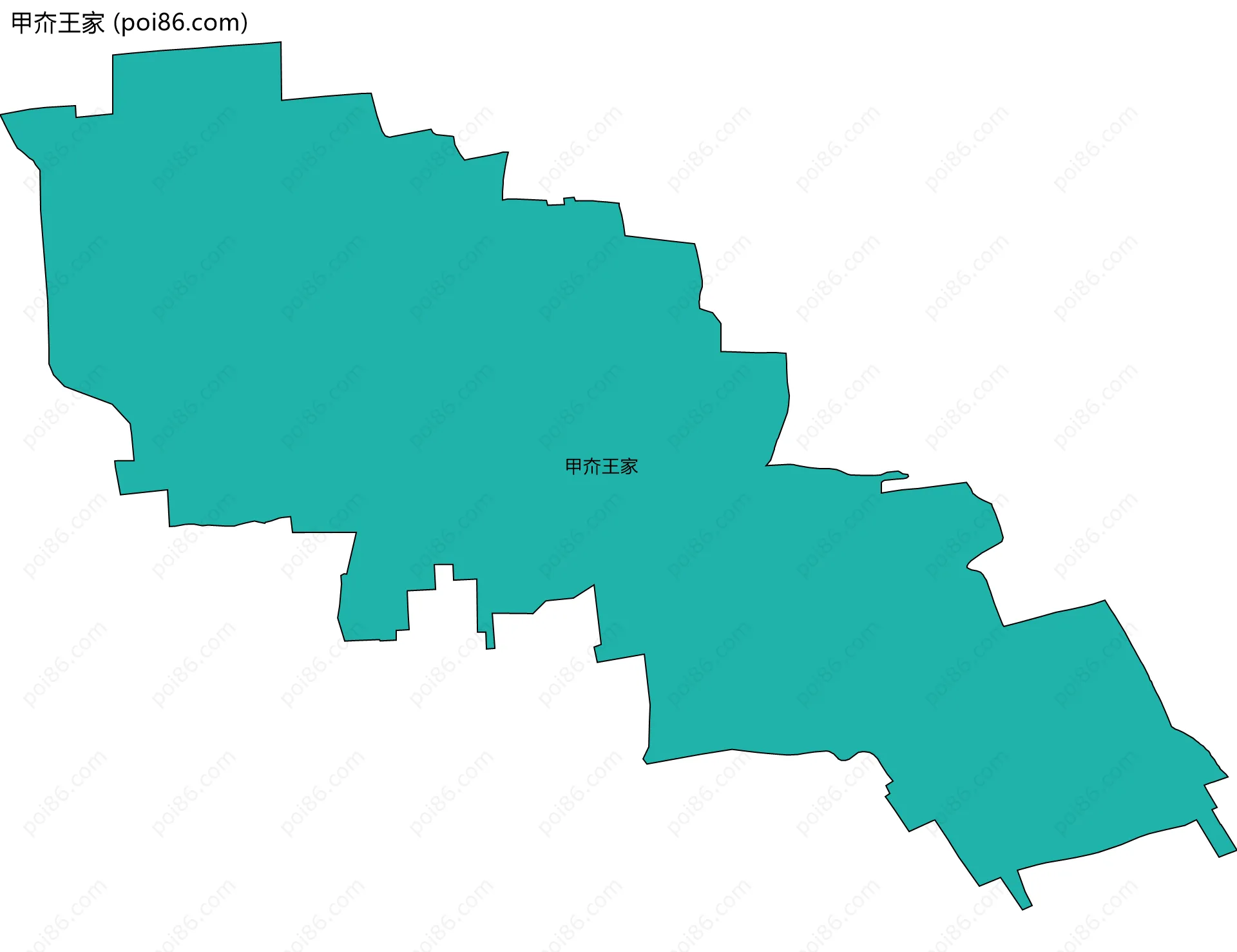 甲夼王家边界地图