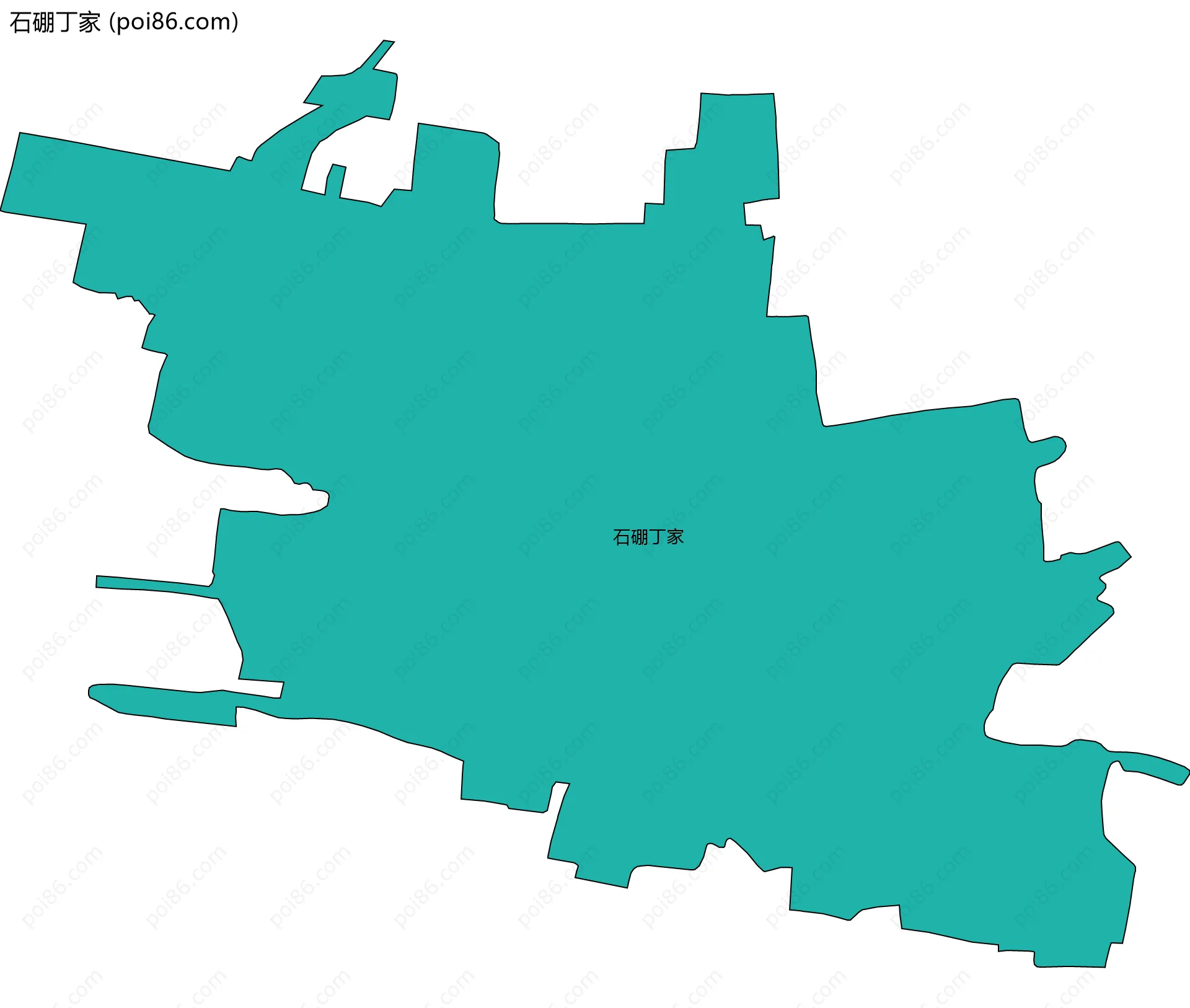 石硼丁家边界地图