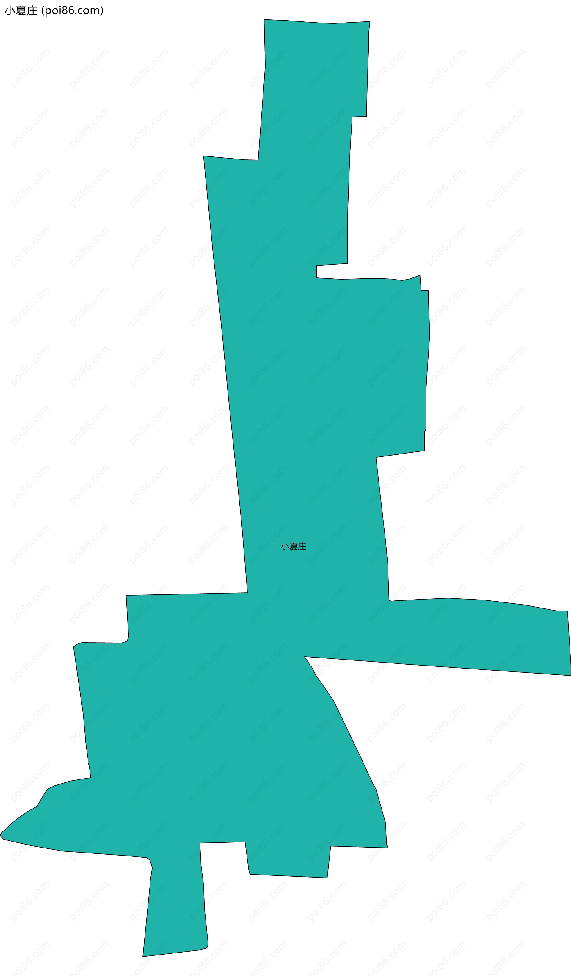 小夏庄边界地图