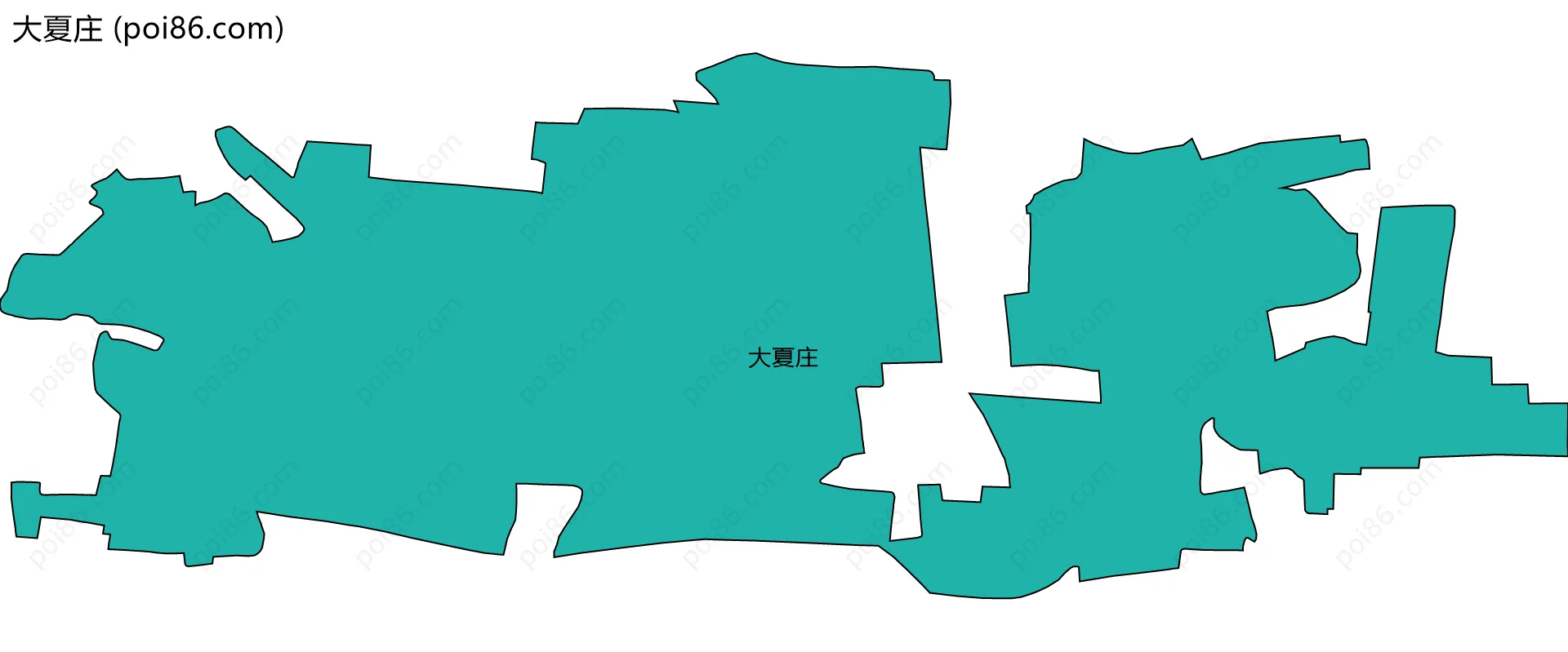 大夏庄边界地图