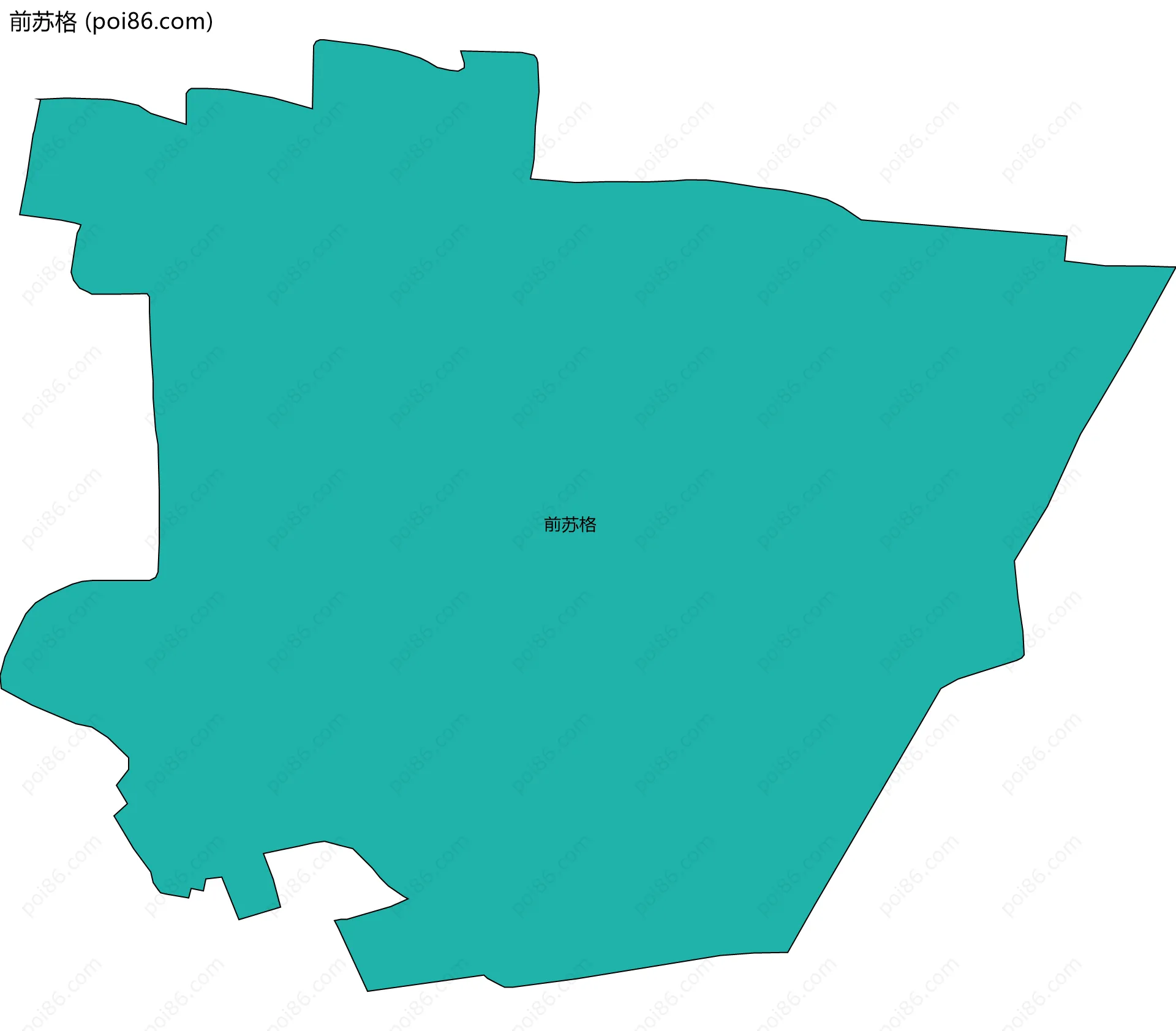 前苏格边界地图