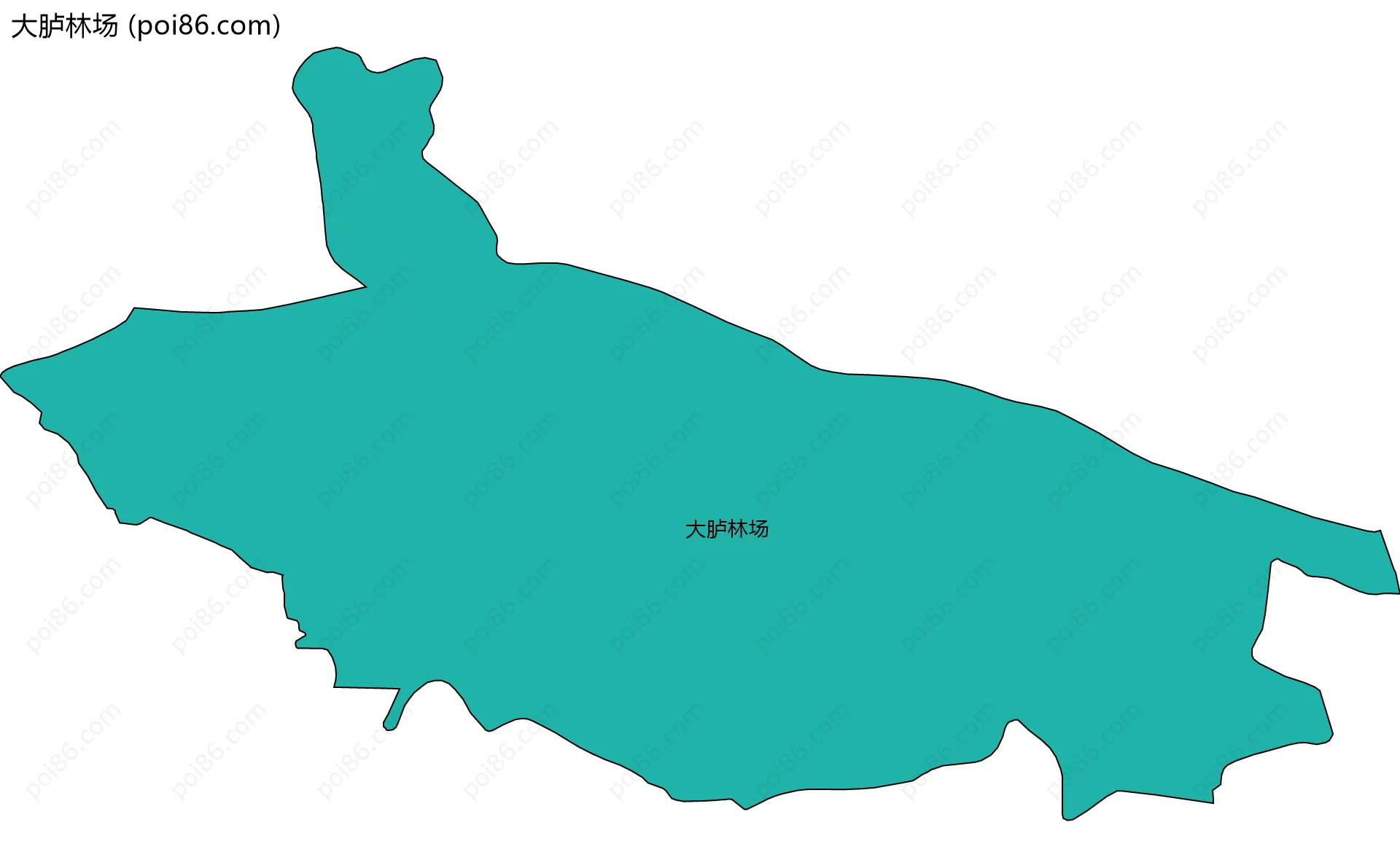 大胪林场边界地图