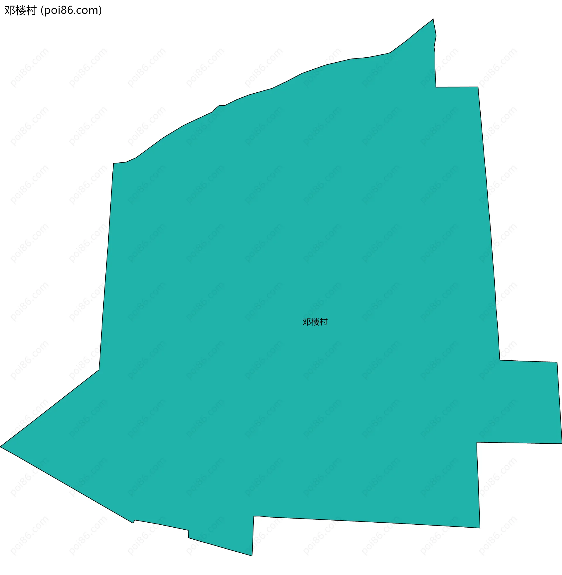 邓楼村边界地图