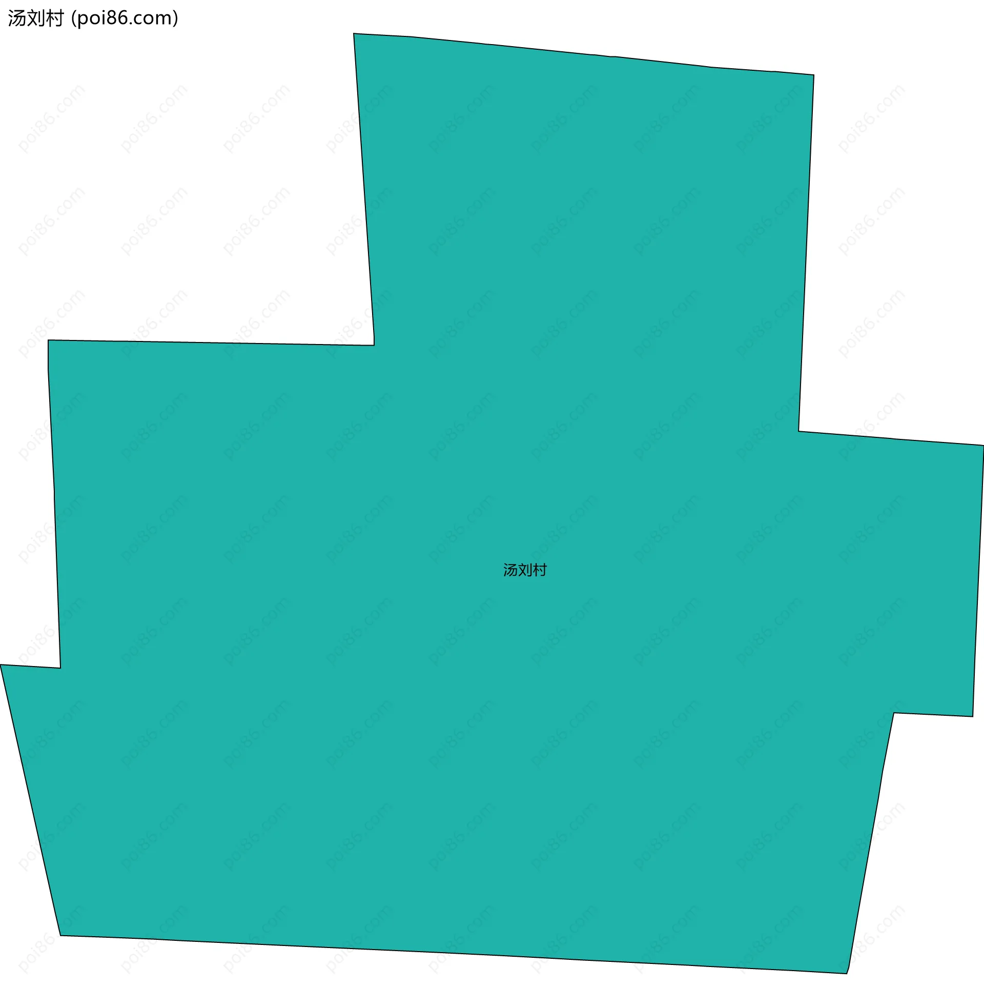 汤刘村边界地图