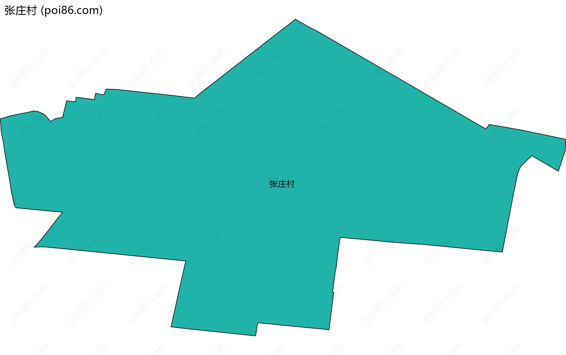 张庄村边界地图