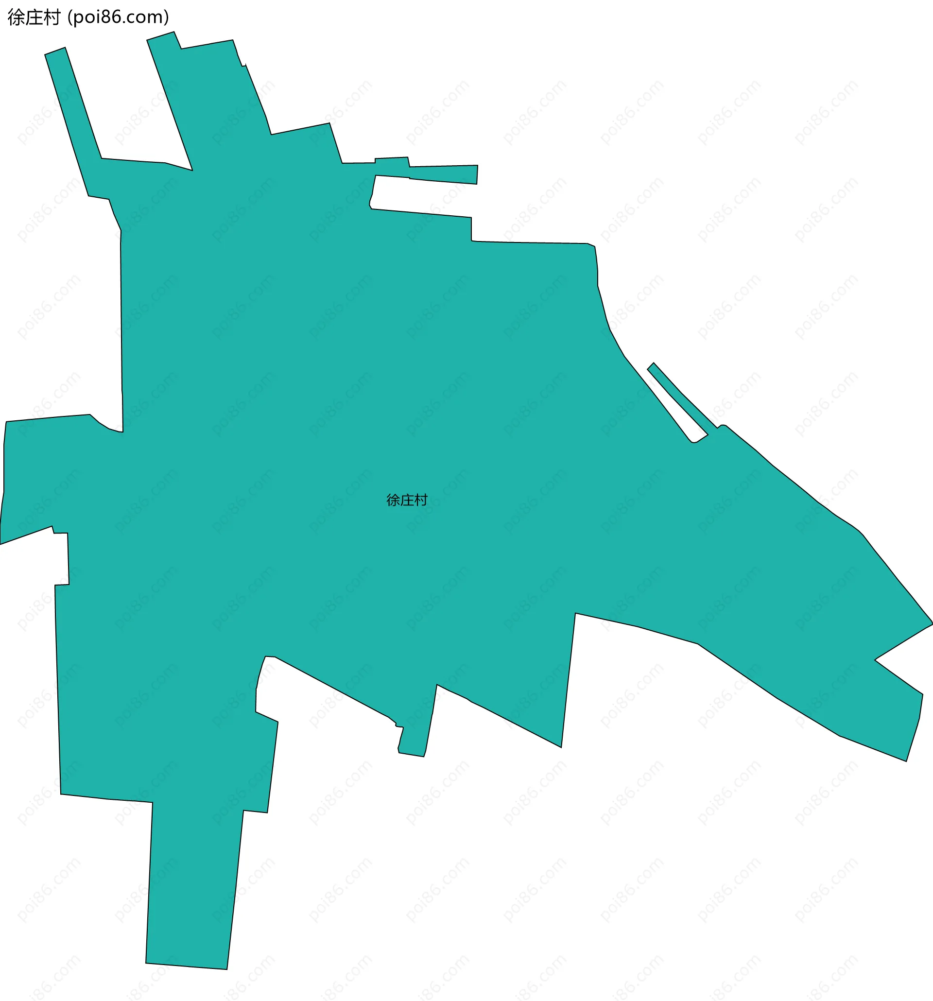 徐庄村边界地图