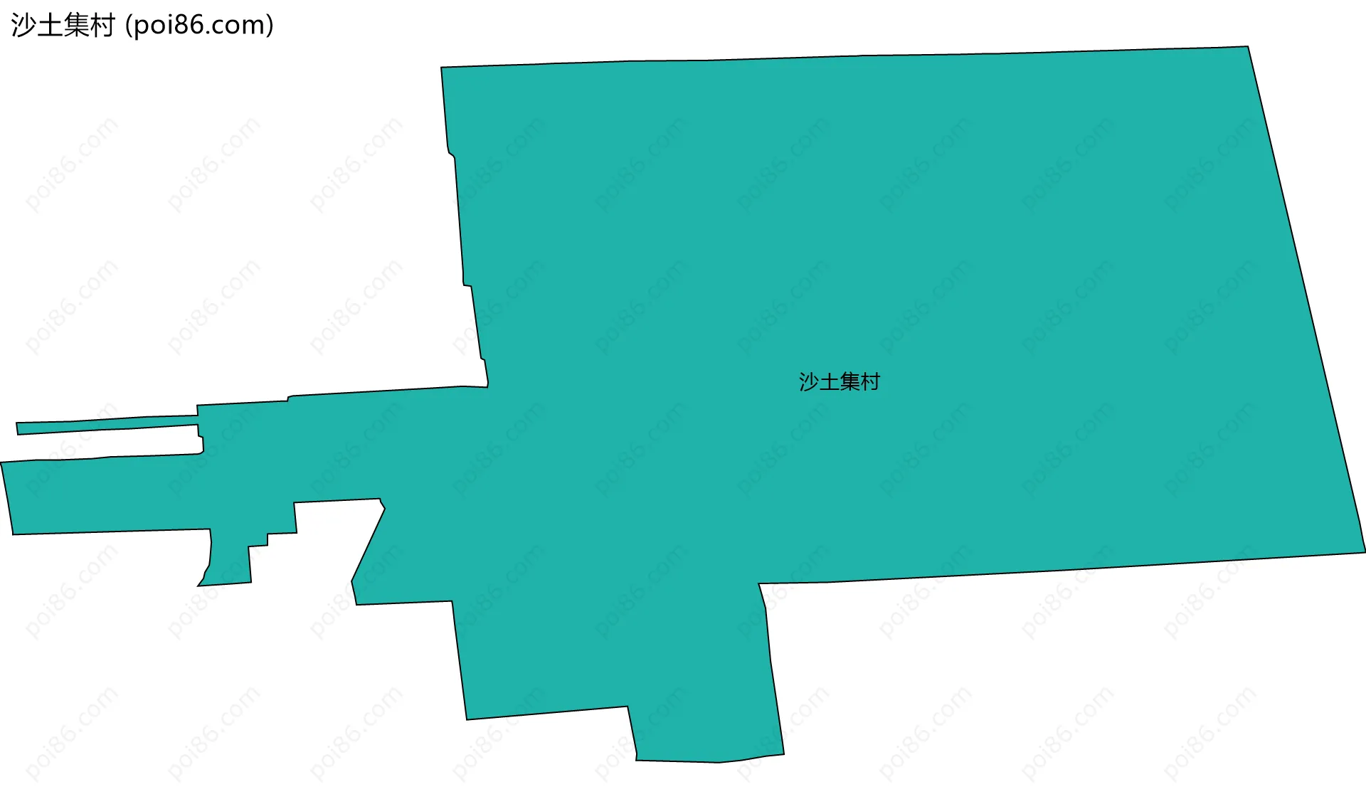 沙土集村边界地图