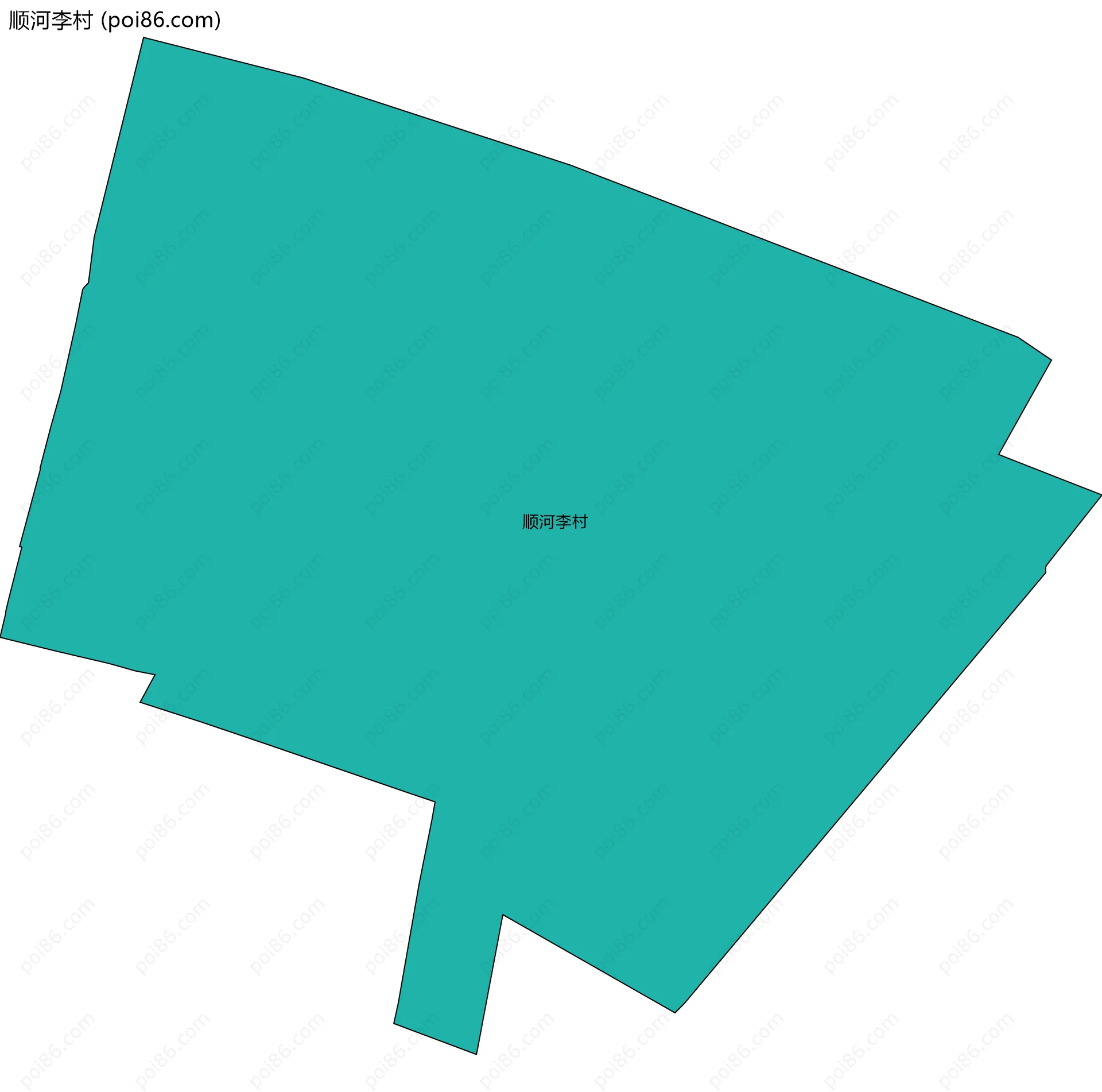 顺河李村边界地图