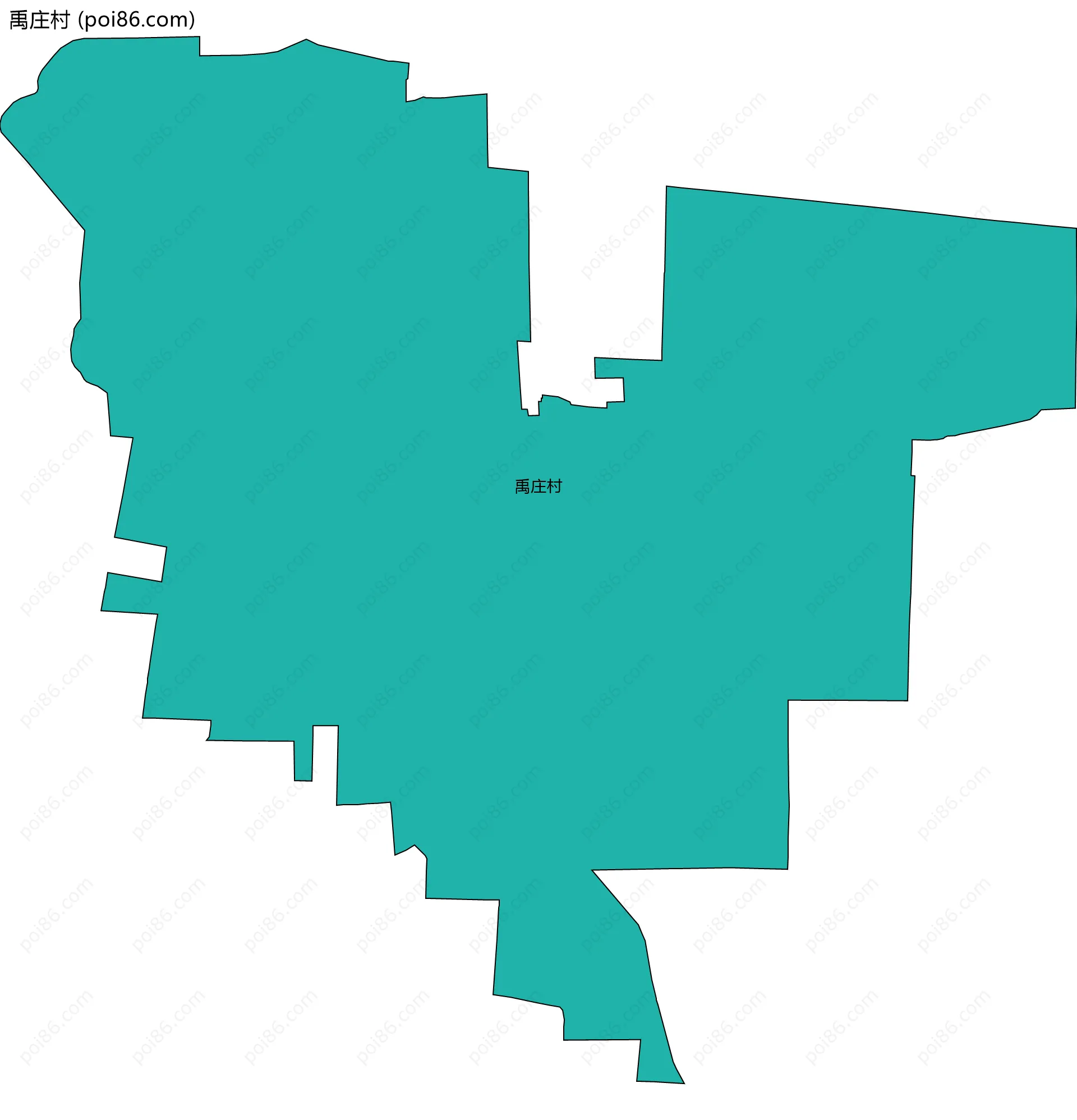 禹庄村边界地图