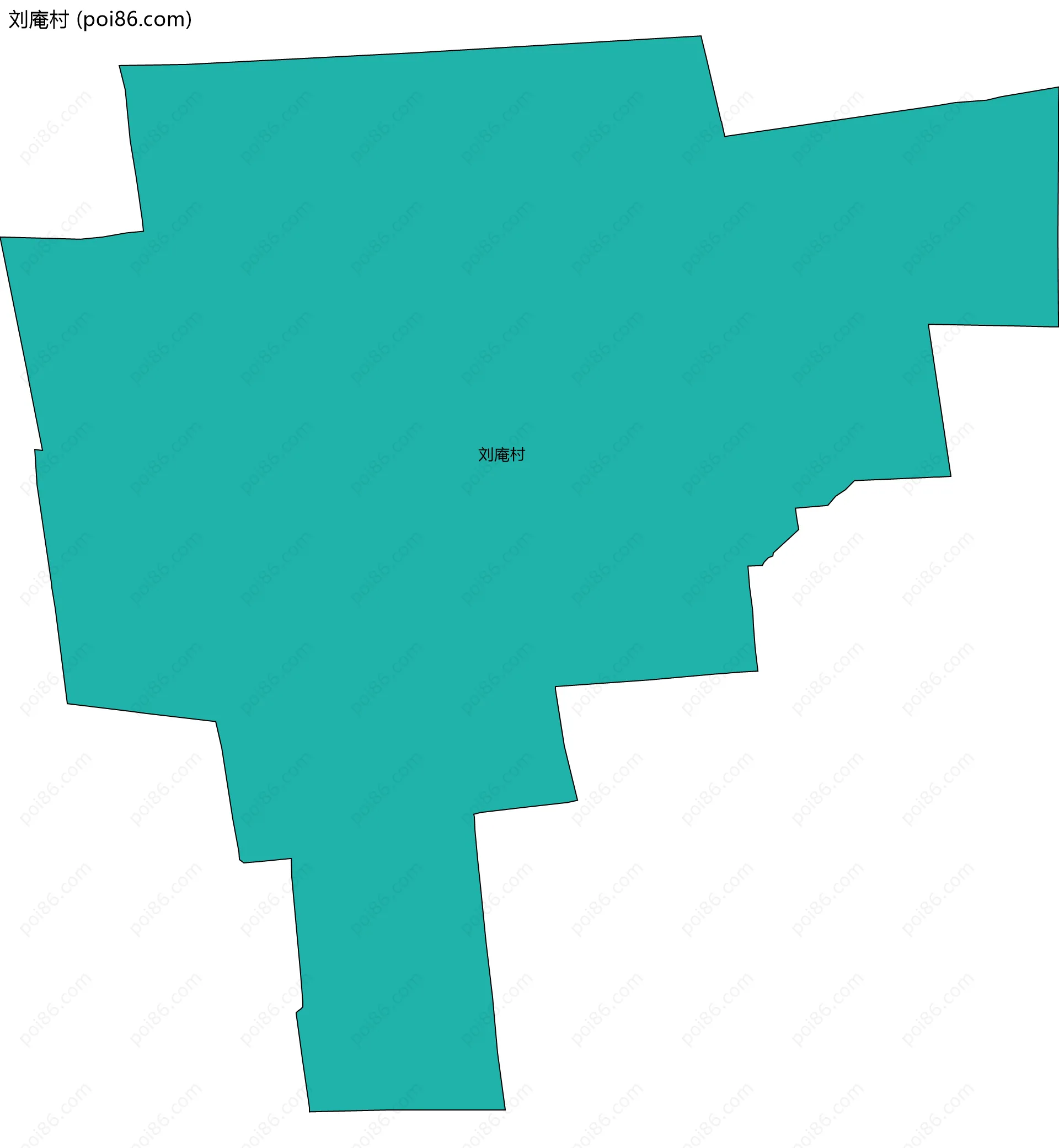 刘庵村边界地图