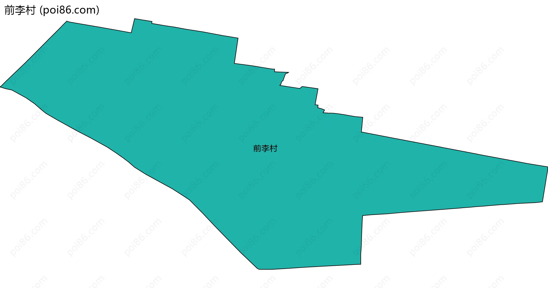 前李村边界地图